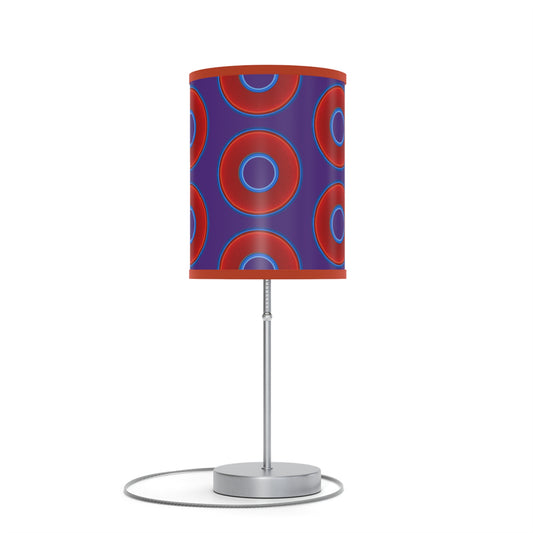 Lumpy Accent Lamps - red vivid donuts w/purple background