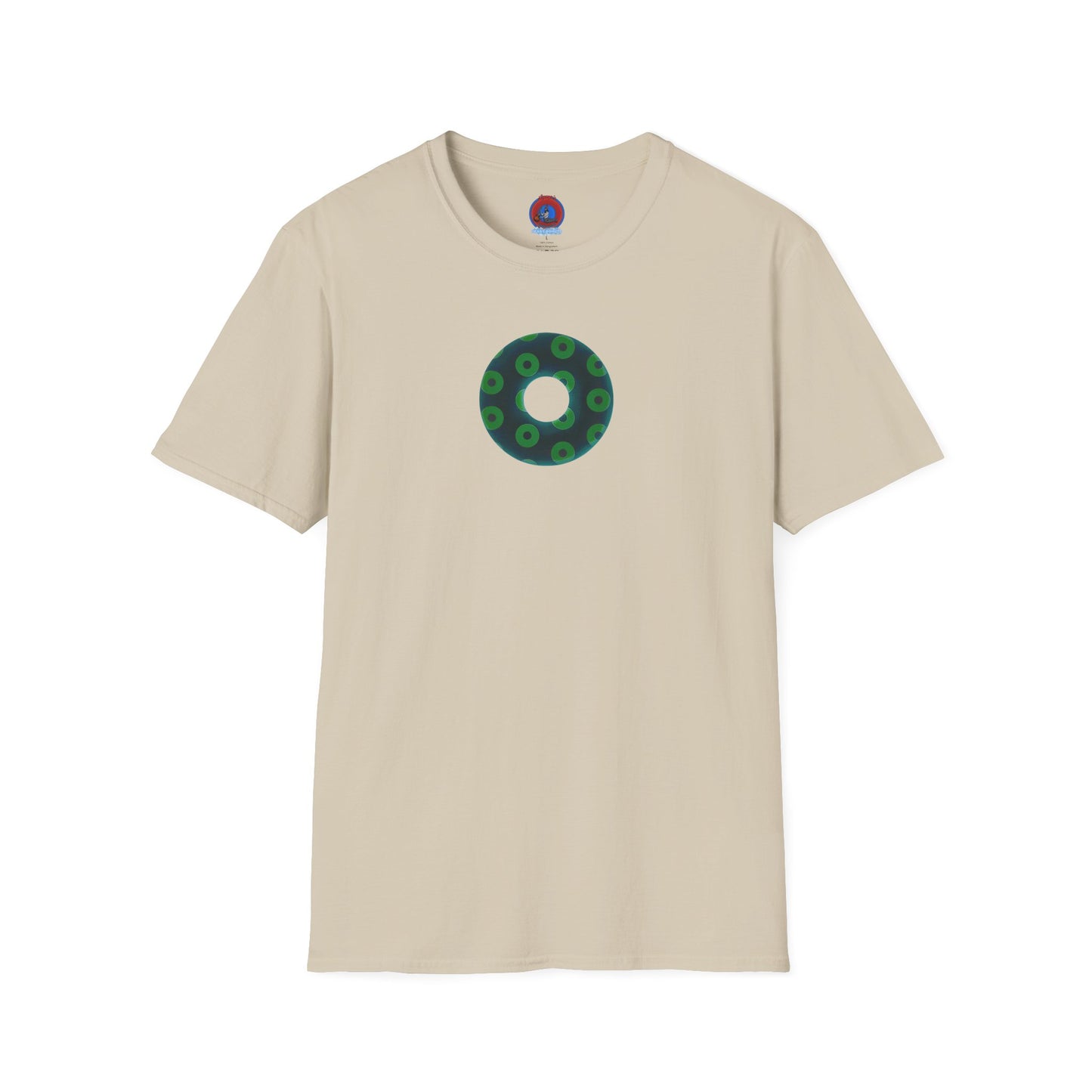 Plain Donuts/Unisex Soft-Style - "Plain Blimpy Paradoxical Donuts" - dark green/light green donuts