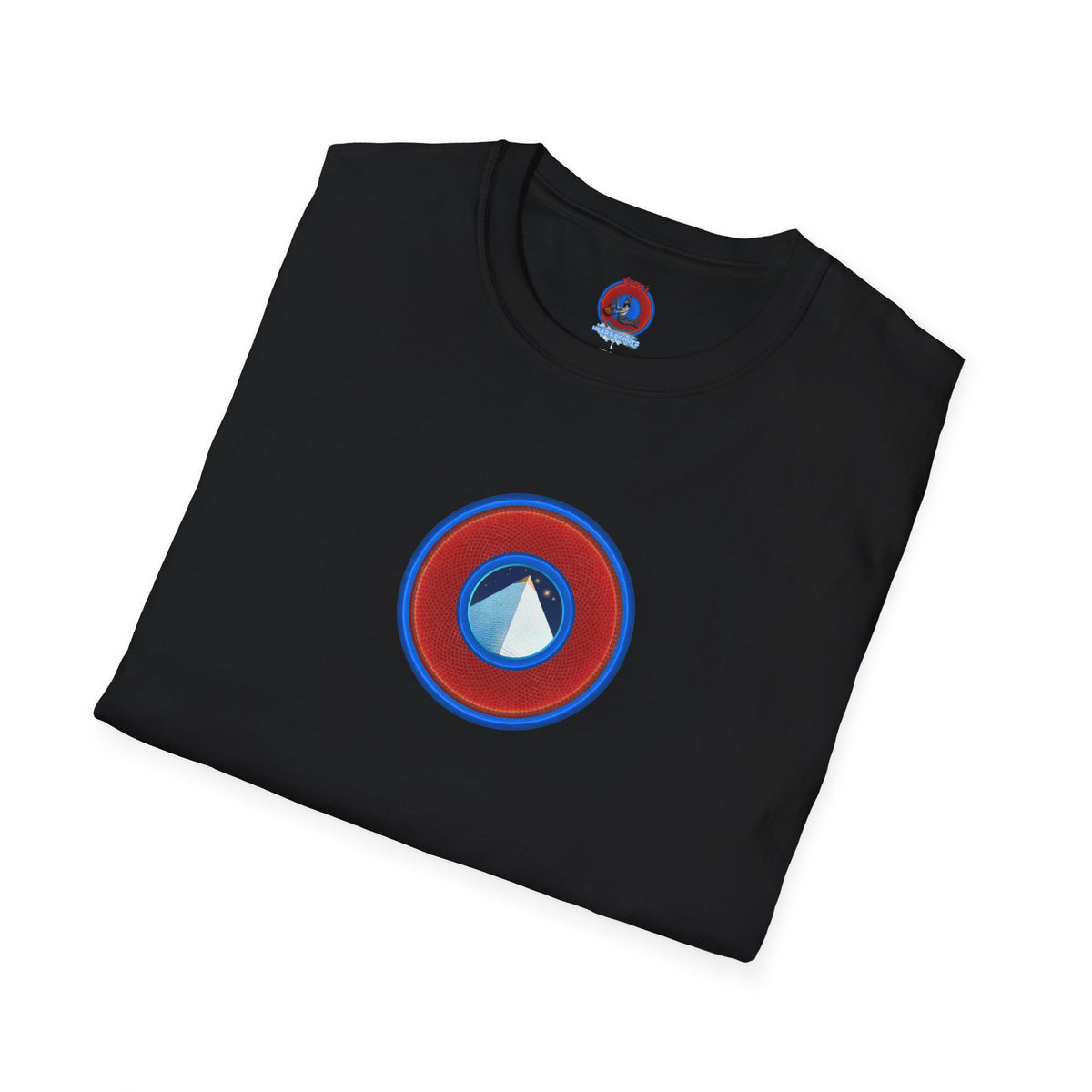 Classic Donut Tee - Unisex Soft-Style - "Limestone Donuts so Large" - variant 1 - red rustic donut