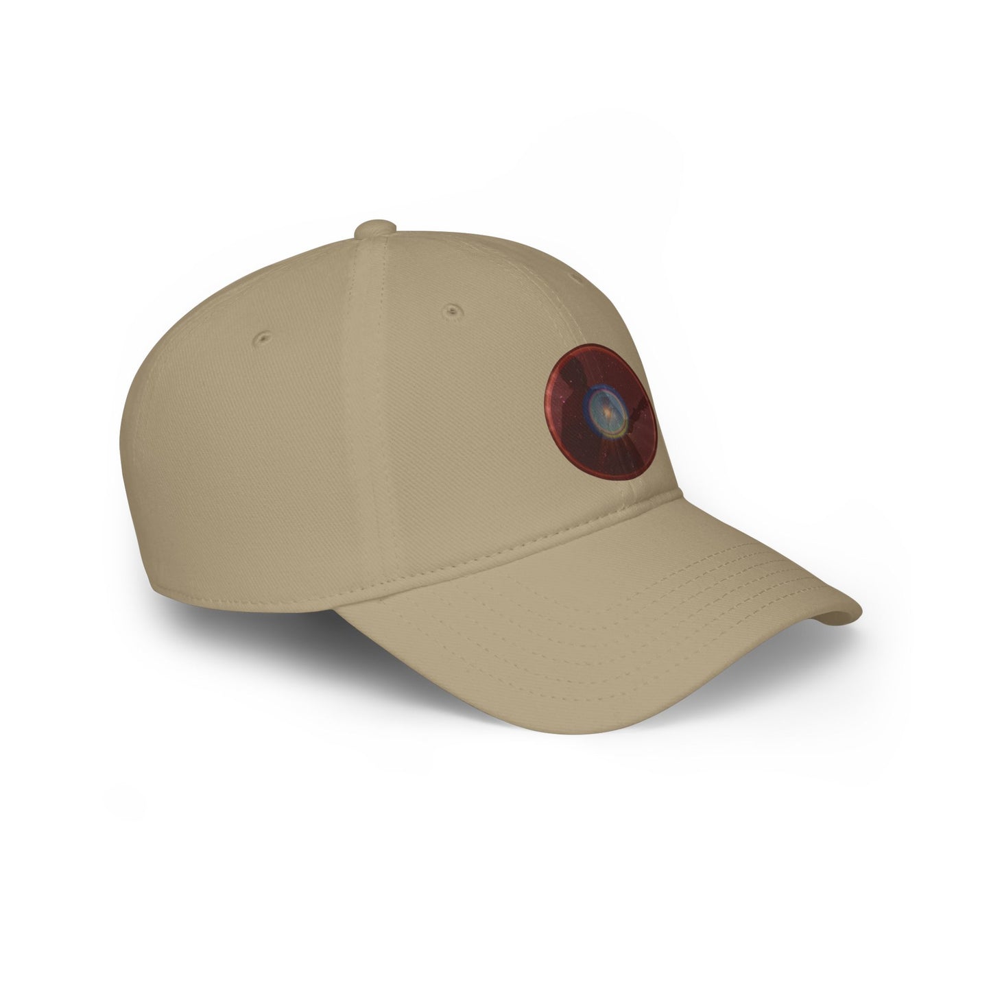Lumpy Donut Baseball Cap - "The Unofficial Donut Cap of Bowie MD" - vivid dark red donut w/