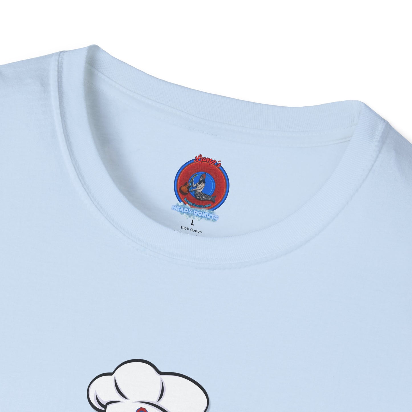 Classic Donut Tee - Unisex Soft-Style - "My Phriend the Donut" - plump vivid red donut
