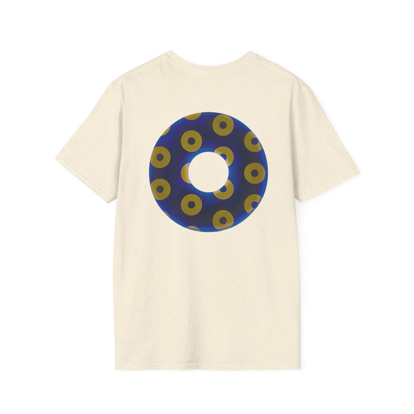 Plain Donuts/Unisex Soft-Style - "Plain Blimpy Paradoxical Donuts" - dark royal blue/yellow donuts