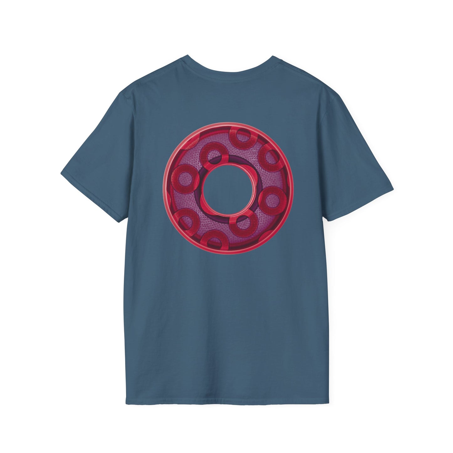 Plain Donuts/Unisex Soft-Style - "Plain Rustic Paradoxical Donuts" - mauve/purple donuts