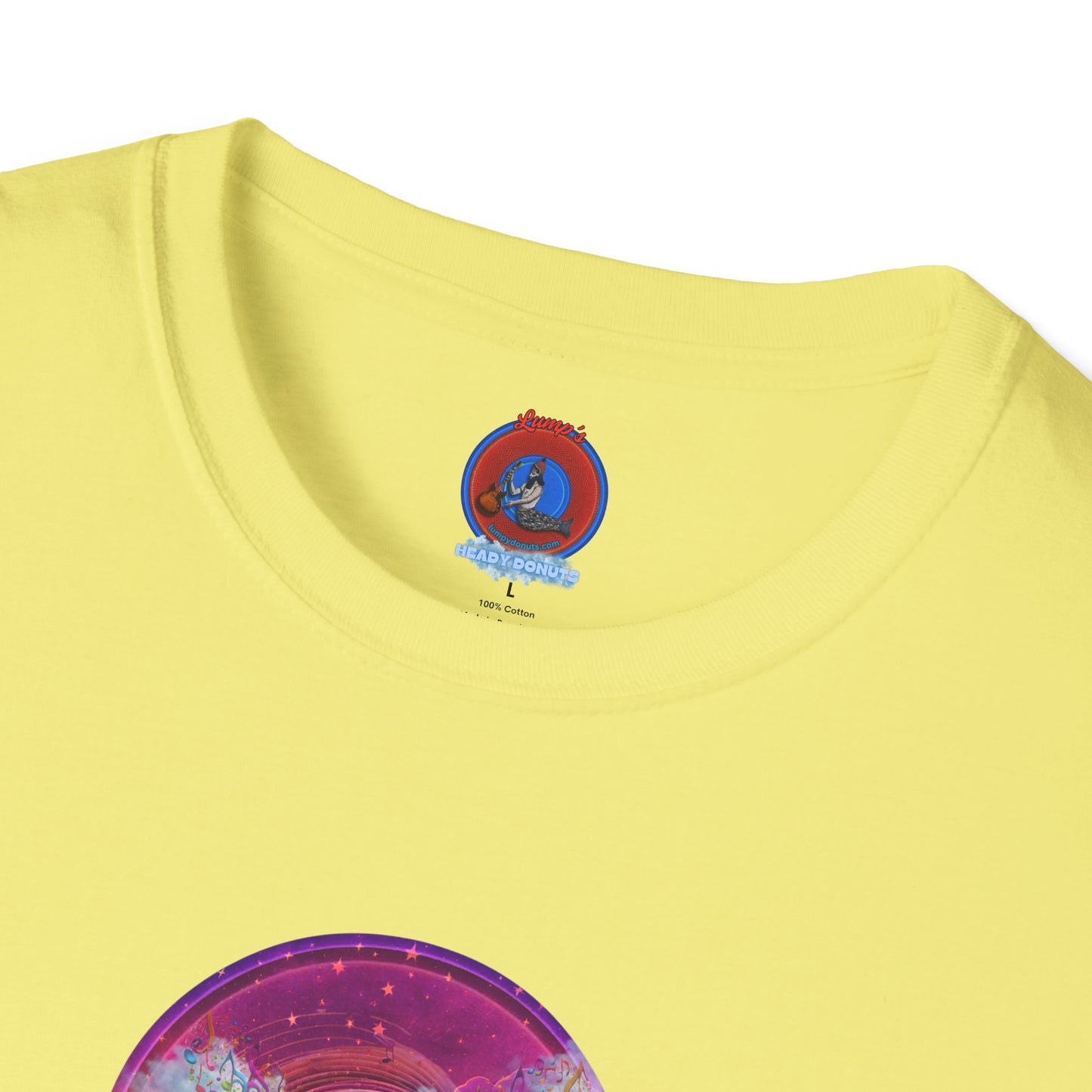 Classic Donut Tee - Unisex Soft-Style - "Pillow Donuts of Cotton" - vivid magenta pic donut