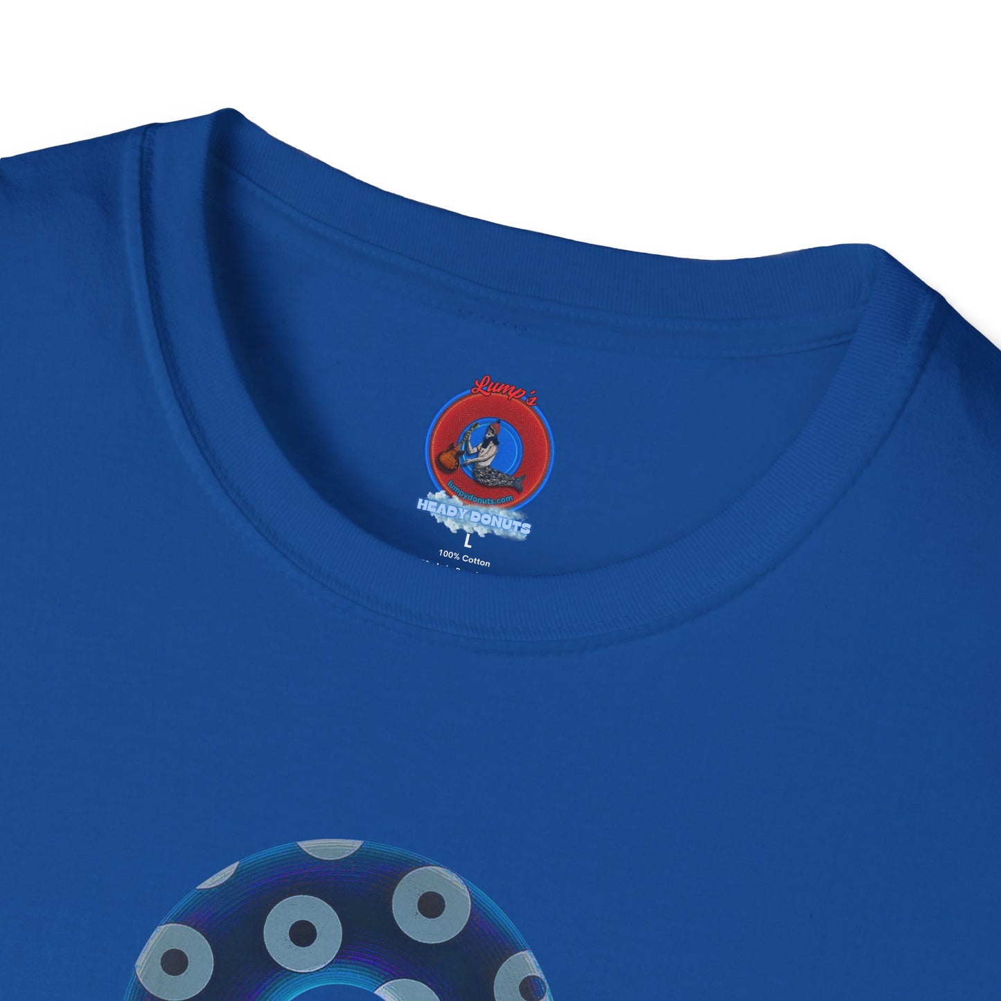 Plain Donuts/Unisex Soft-Style - "Plain Blimpy Paradoxical Donuts" - dark blue/gray donuts