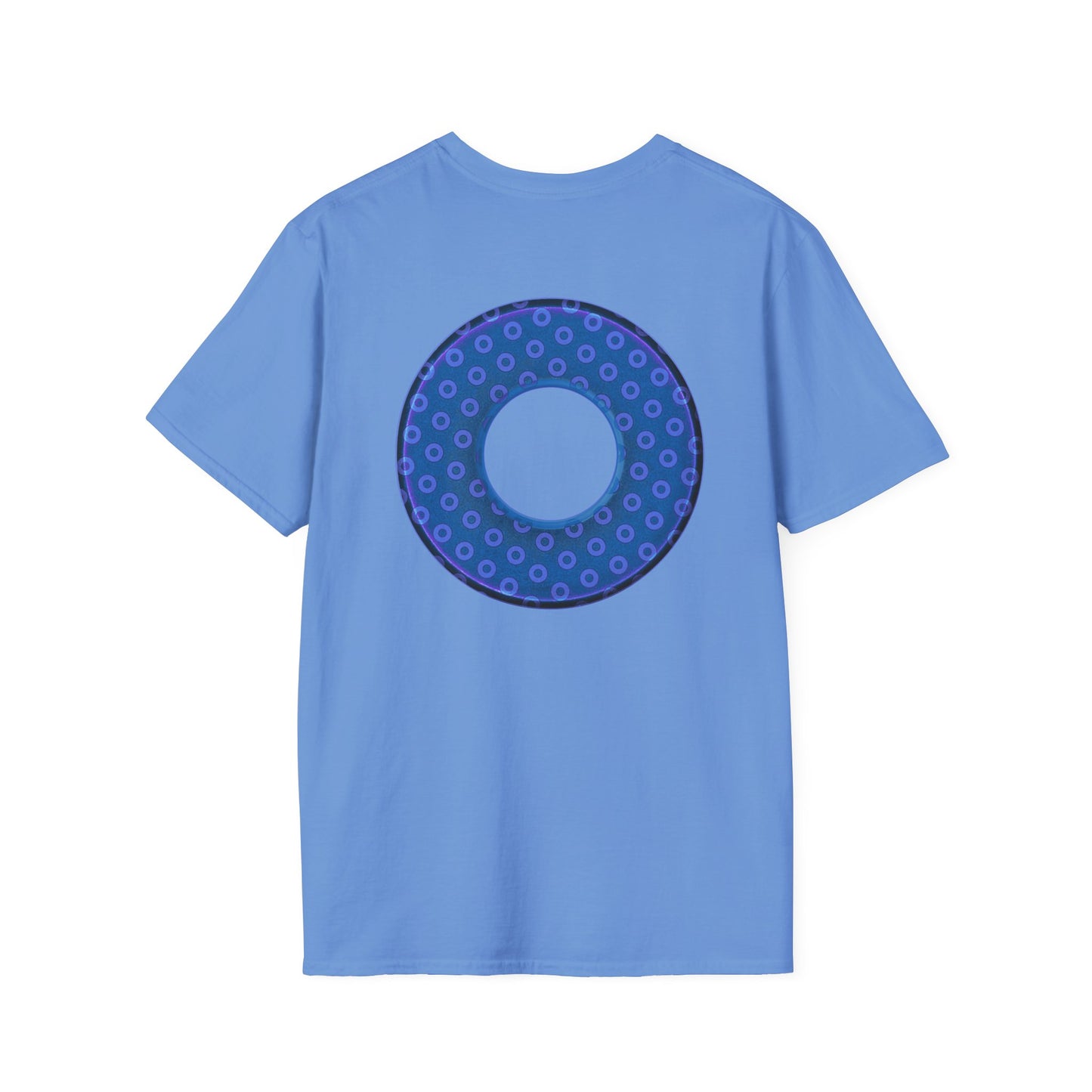 Plain Donuts/Unisex Soft-Style - "Plain Electric Paradoxical Donuts" - light purple/dark blue donuts