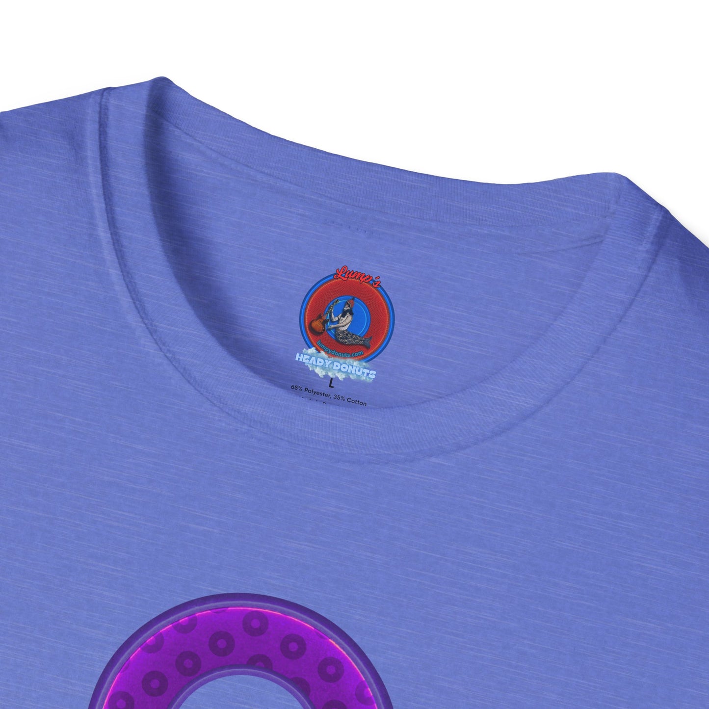 Plain Donuts/Unisex Soft-Style - "Plain Wide Mouthed Paradoxical Donuts" - purple/dark purple donuts