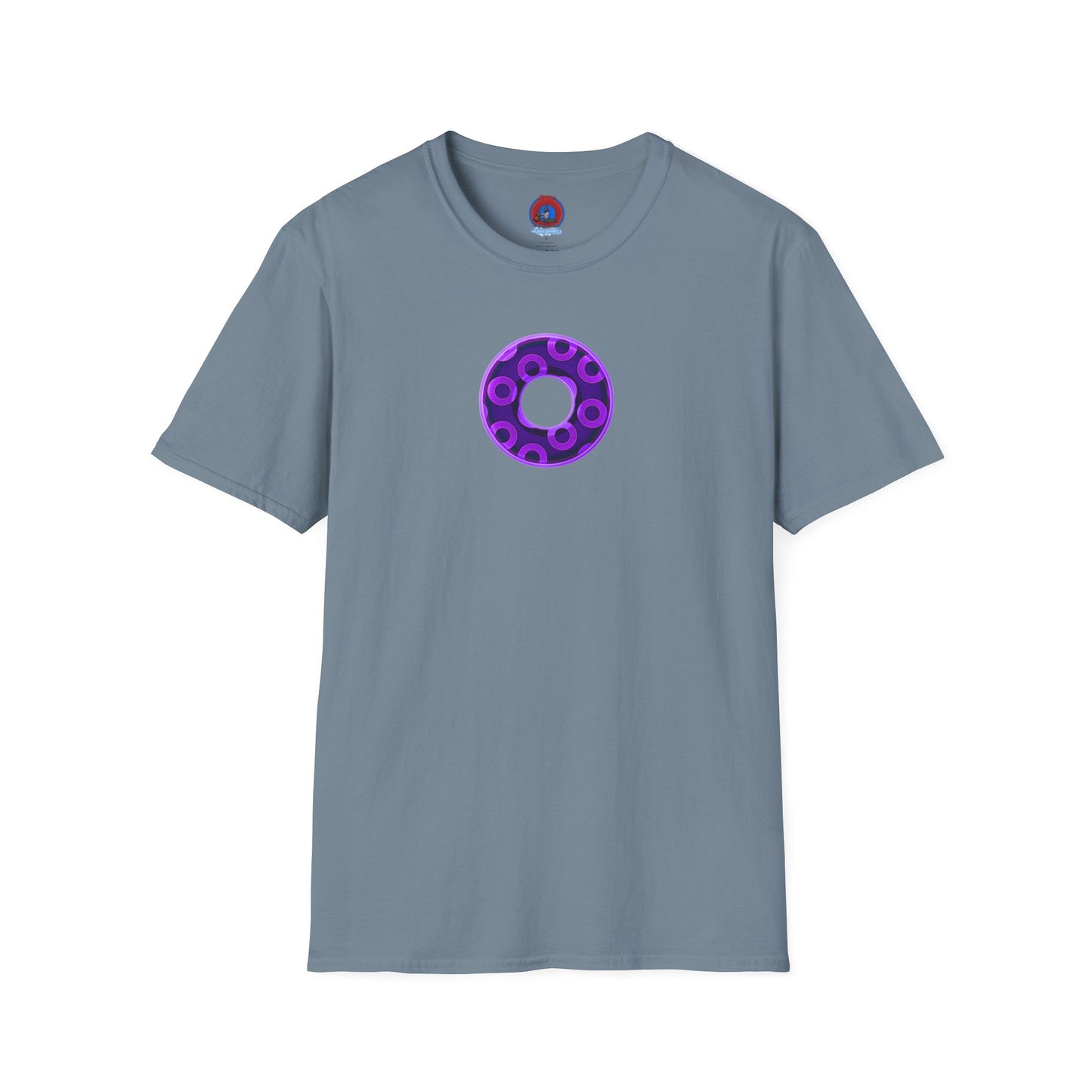 Plain Donuts/Unisex Soft-Style - "Plain Rustic Paradoxical Donuts" - light purple/dark purple donuts