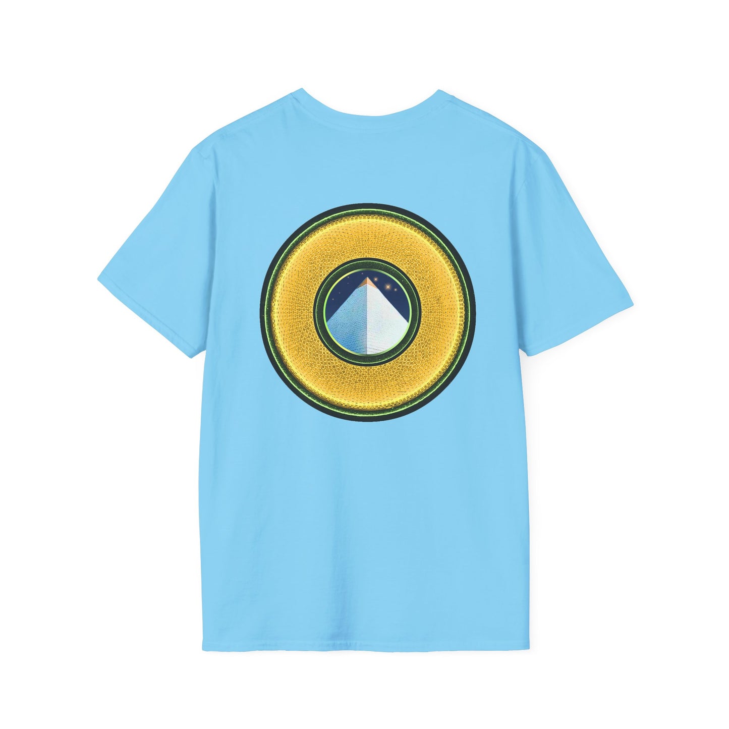 Classic Donut Tee - Unisex Soft-Style - "Limestone Donuts so Large" - variant 3 - golden donut