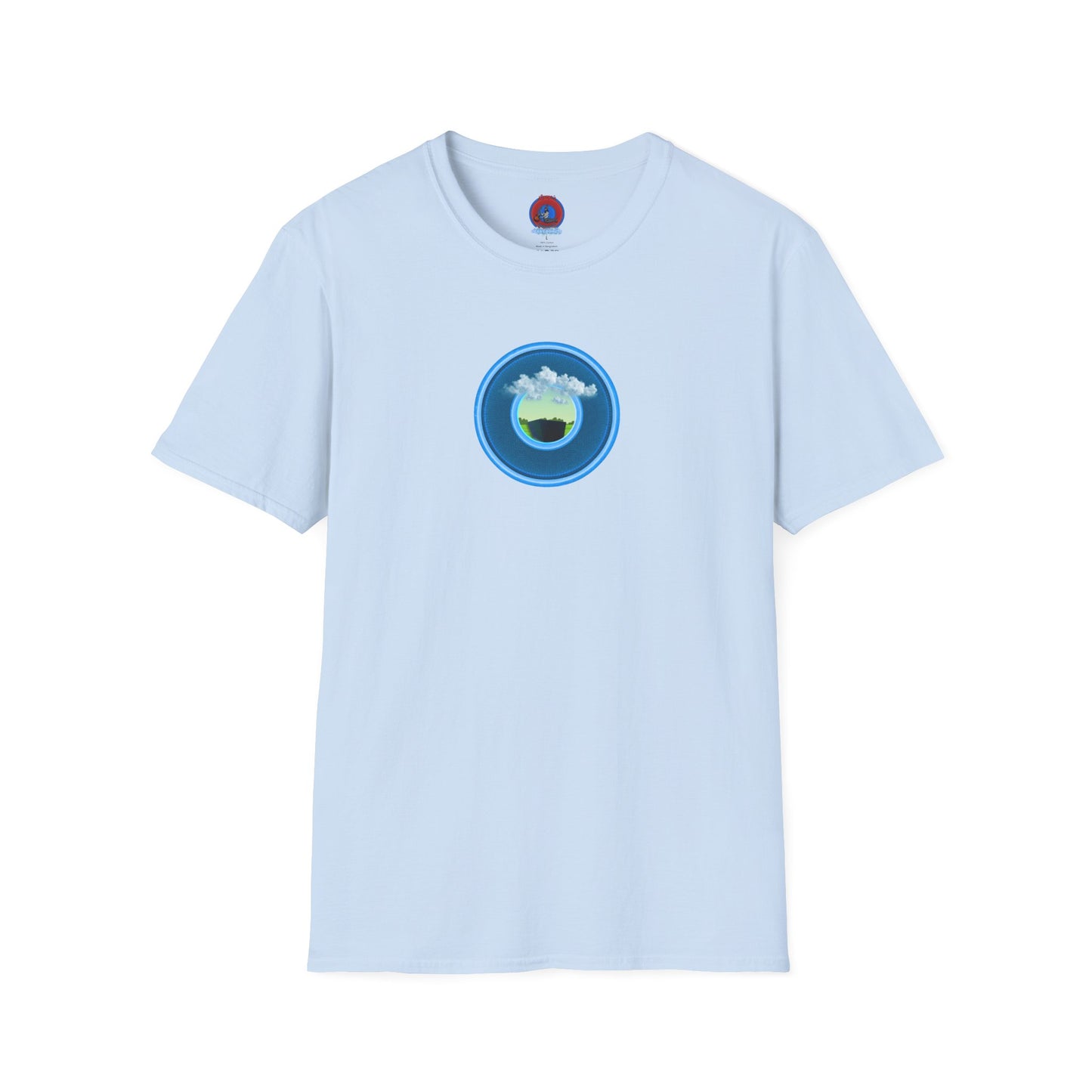 Classic Donut Tee - Unisex Soft-Style - "Got Rhombus?" - series 1.0  - variant 1 - blue/blue donut