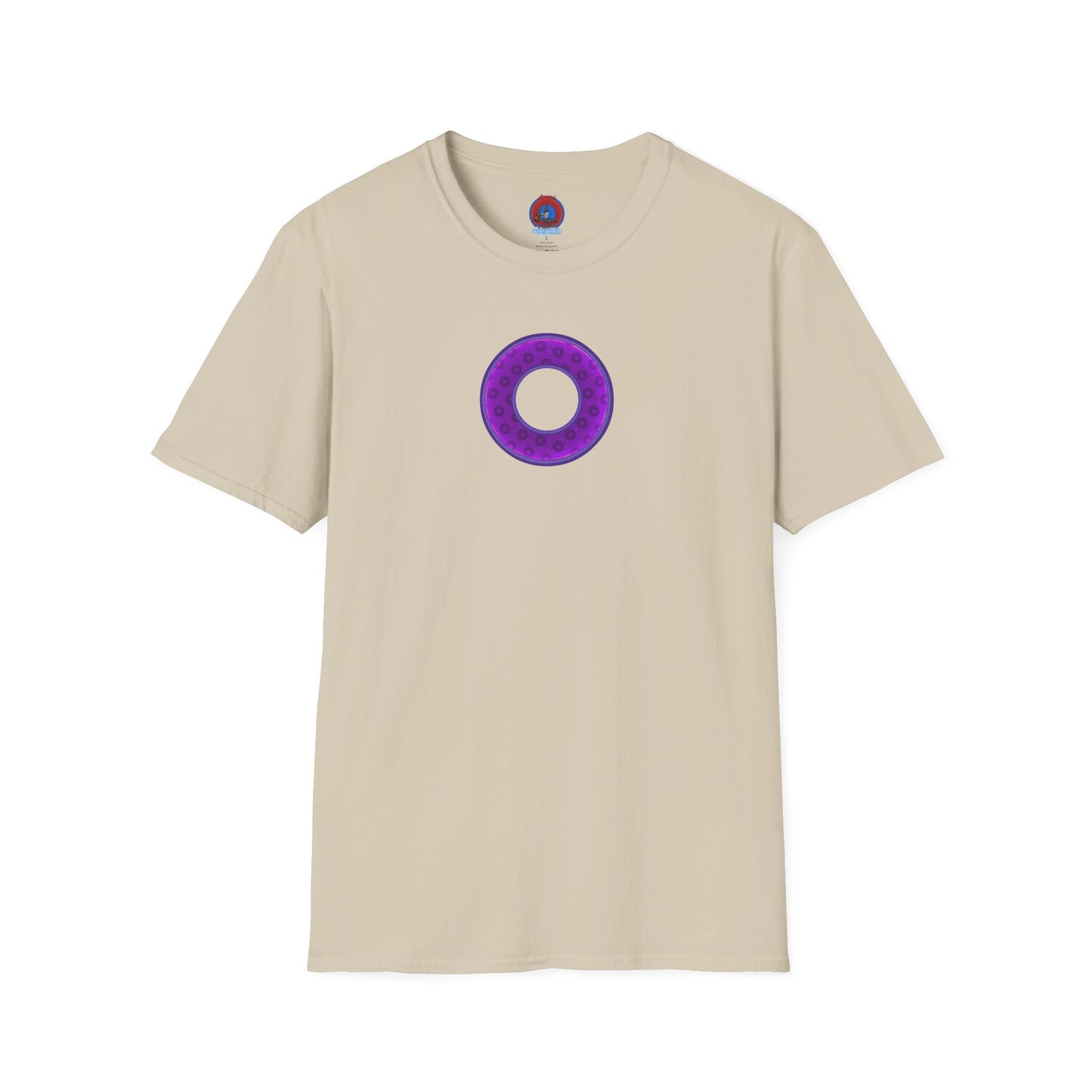 Plain Donuts/Unisex Soft-Style - "Plain Wide Mouthed Paradoxical Donuts" - purple/dark purple donuts