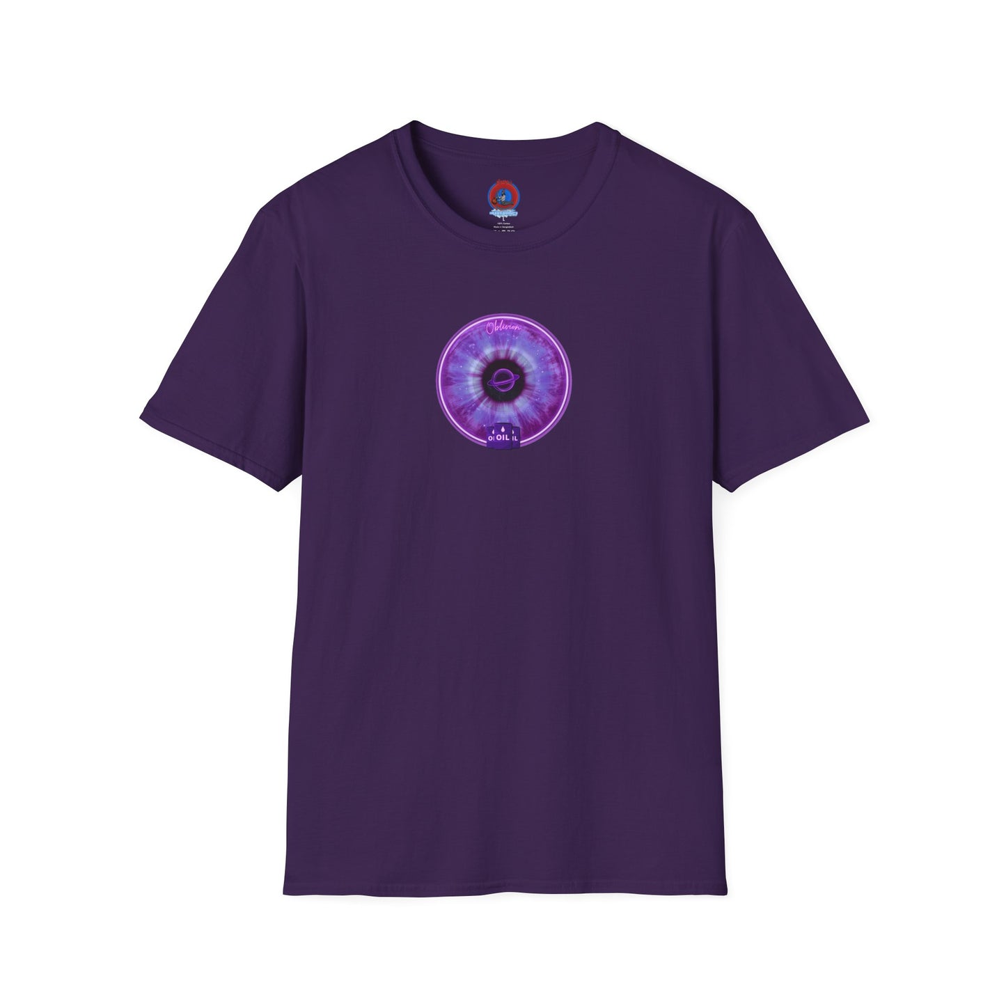 Classic Donut Tee - Unisex Soft-Style - "The Oblivious Donut" - purple idonut