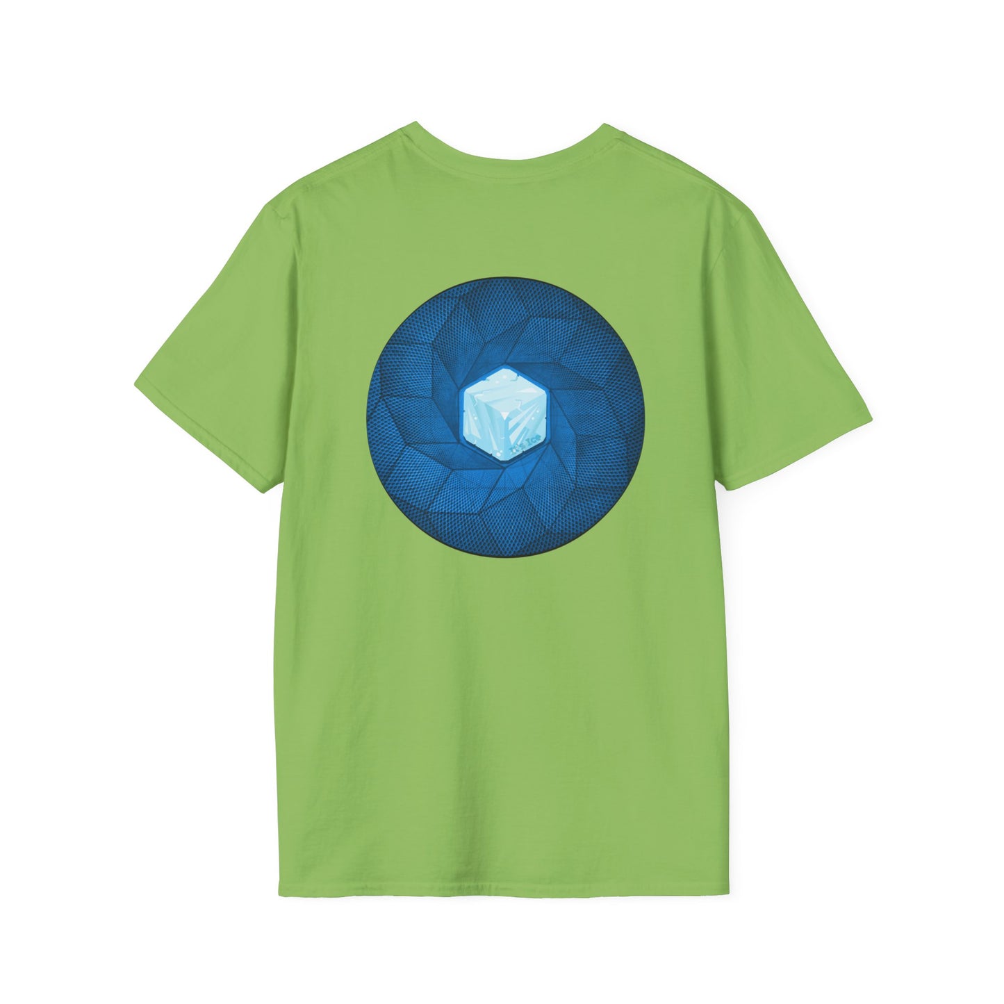 Classic Donut Tee - Unisex Soft-Style - "It's Ice... Cube's Donut" - variant 2 - blue cubed donut