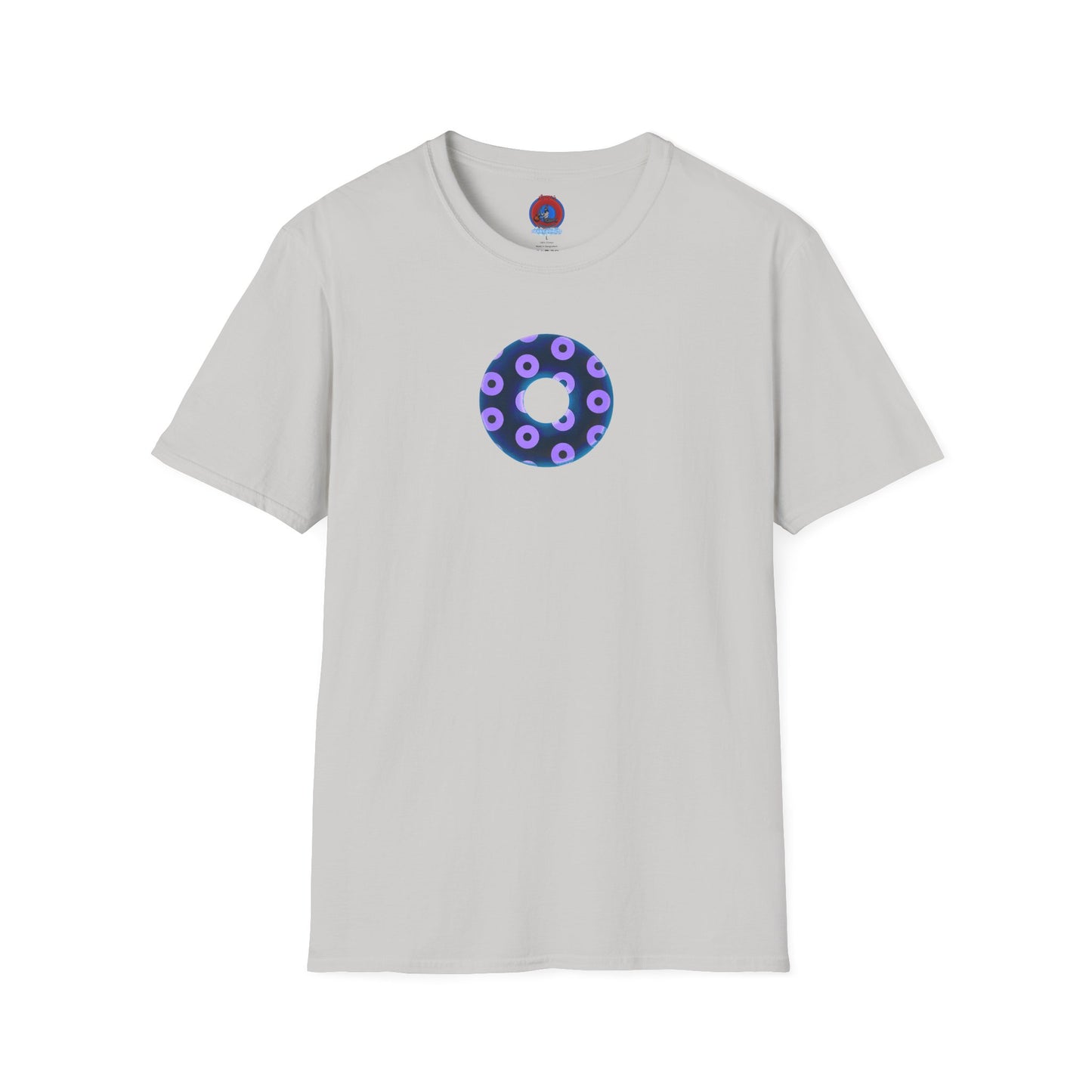 Plain Donuts/Unisex Soft-Style - "Plain Blimpy Paradoxical Donuts" - dark blue/light purple donuts