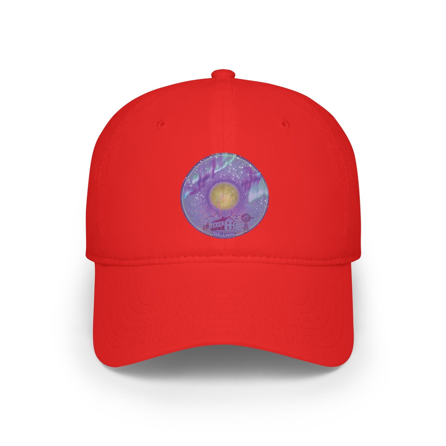 Lumpy Donut Baseball Cap - "Welcome, This is your Donut Cap" - vivid purple donut w/