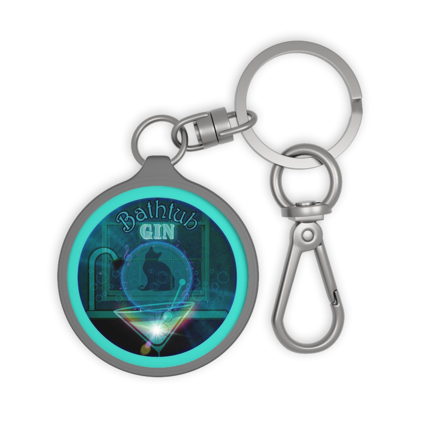 Lumpy Donut Keychain - "Wendy's Preferred Donut" - series 1.0 - green donut