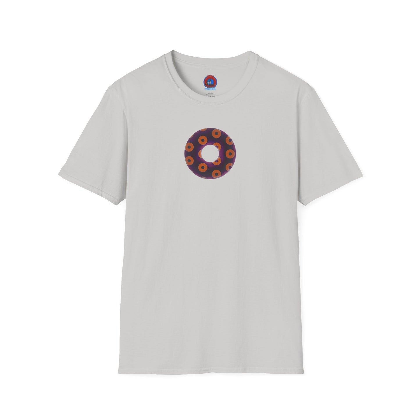 Plain Donuts/Unisex Soft-Style - "Plain Blimpy Paradoxical Donuts" - dark red-purple/orange donuts