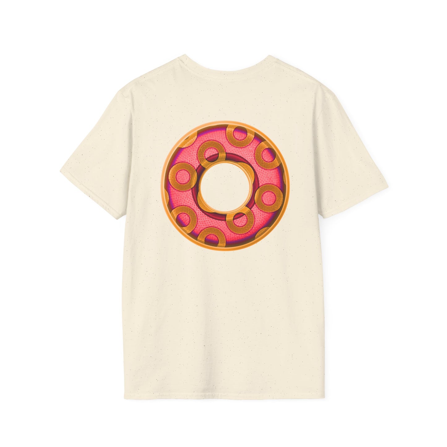 Plain Donuts/Unisex Soft-Style - "Plain Rustic Paradoxical Donuts" - rose/gold donuts