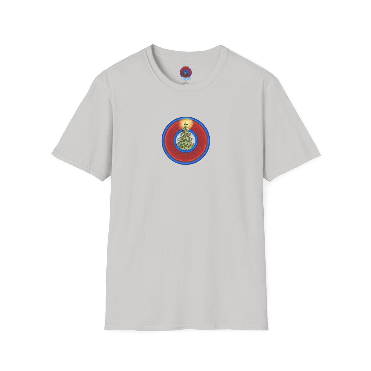 Classic Donut Tee - Unisex Soft-Style - "It's Always Phishmas in Philly" - rustic red/blue donut