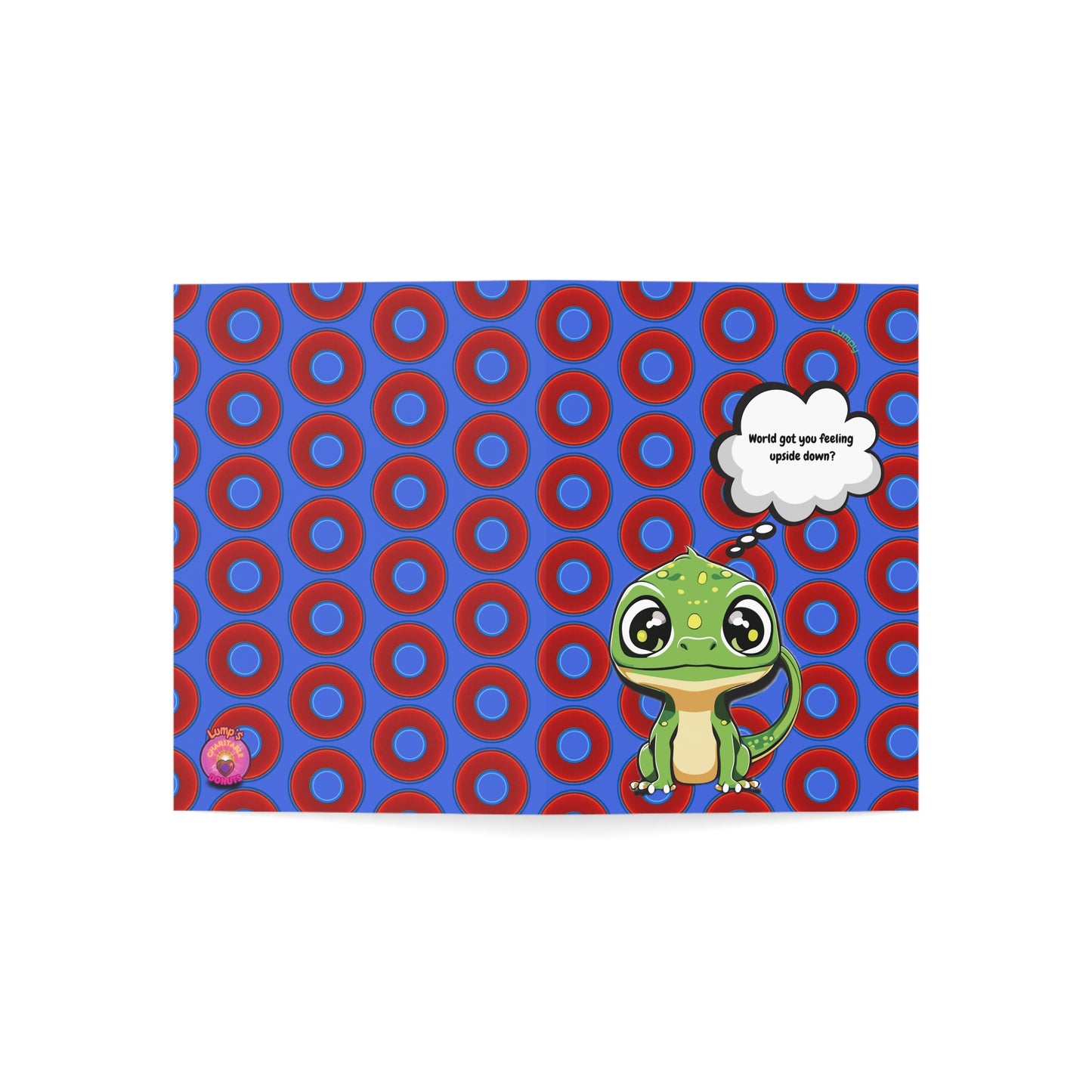 Lumpy Wishes - "Baby Rutherford's Message" - phriends/phamily greeting card series