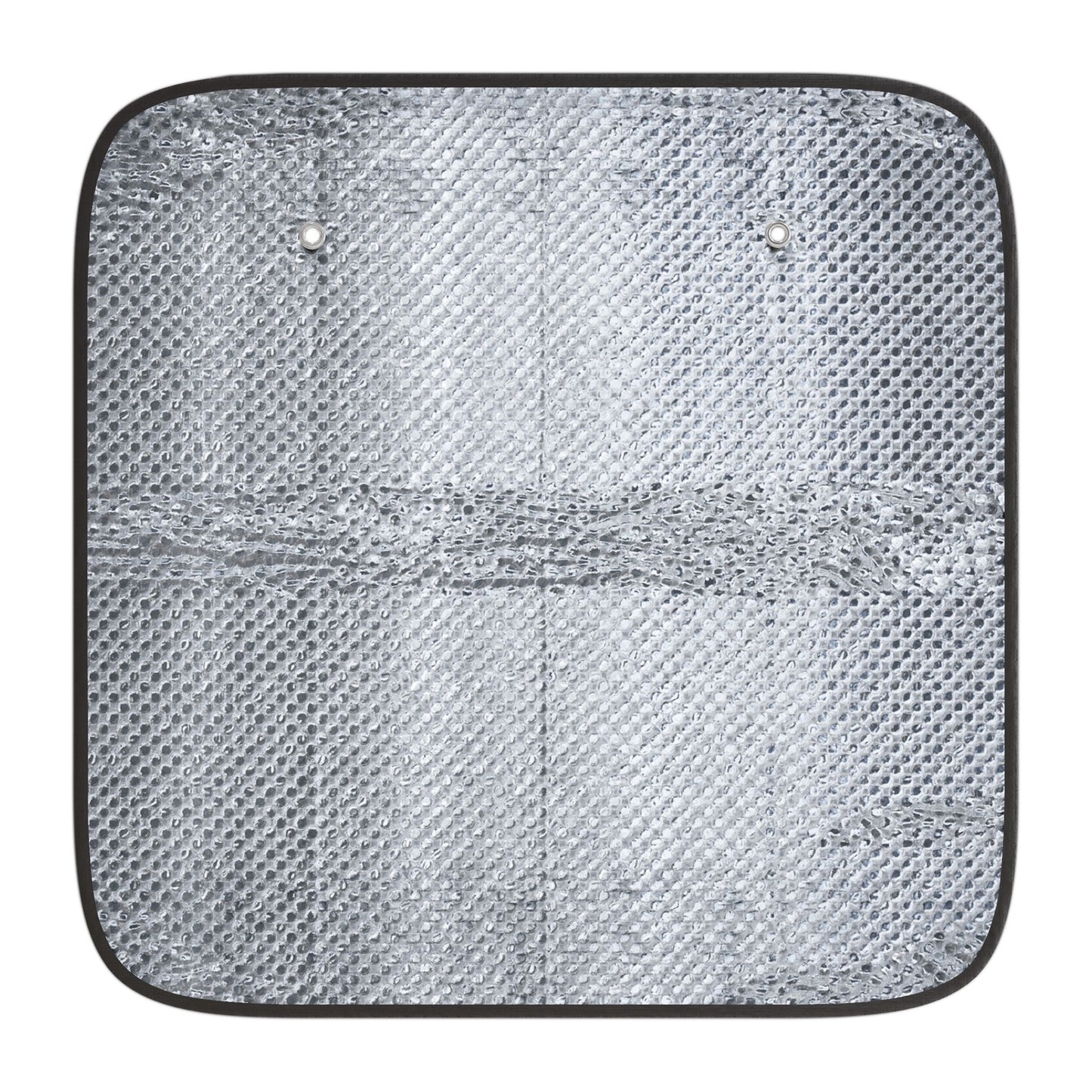 Automotive Donut Sun Shade - red vivid donuts w/pale magenta background