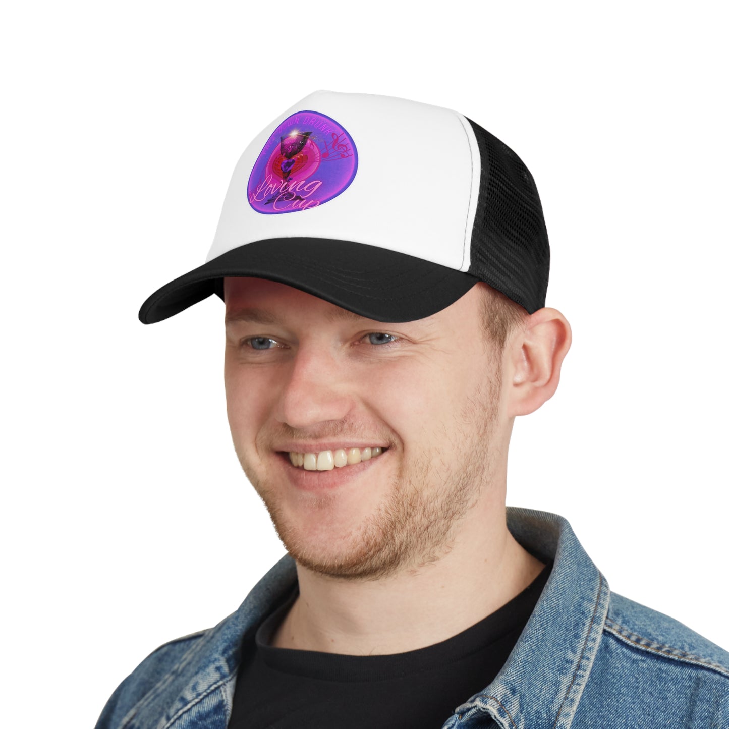 Lumpy Trucker Hat - "The Loving Hat" - purple/magenta donut [*Charity Donut]