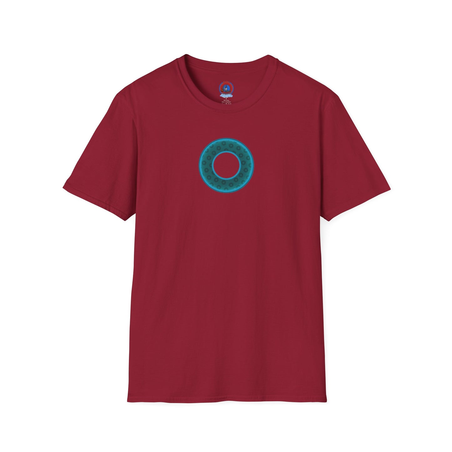 Plain Donuts/Unisex Soft-Style - "Plain Wide Mouthed Paradoxical Donuts" - dark teal/dark teal donuts