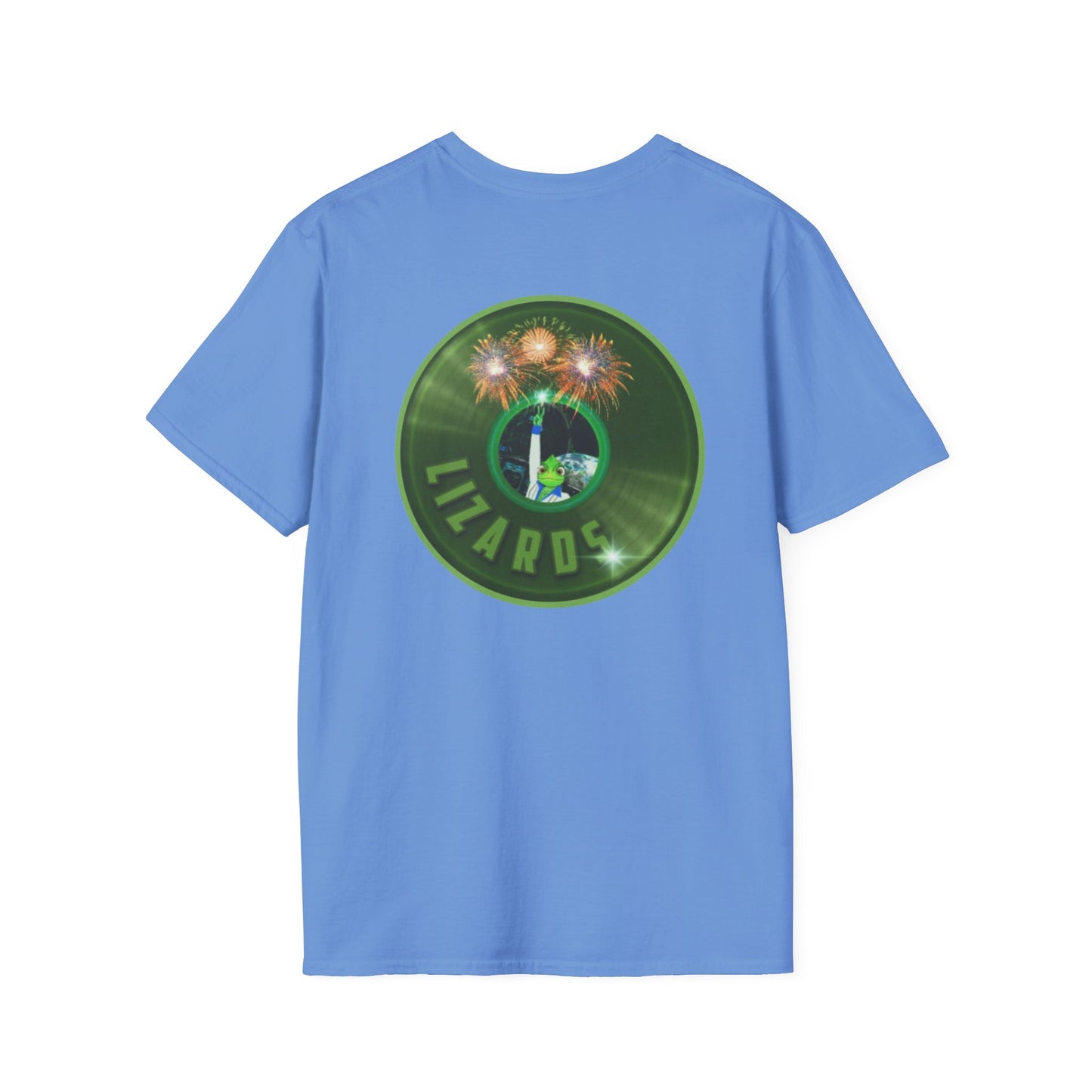 Classic Donut Tee - Unisex Soft-Style - "Rutherford's Staying Alive" - series 1.0 - variant 1 - green donut