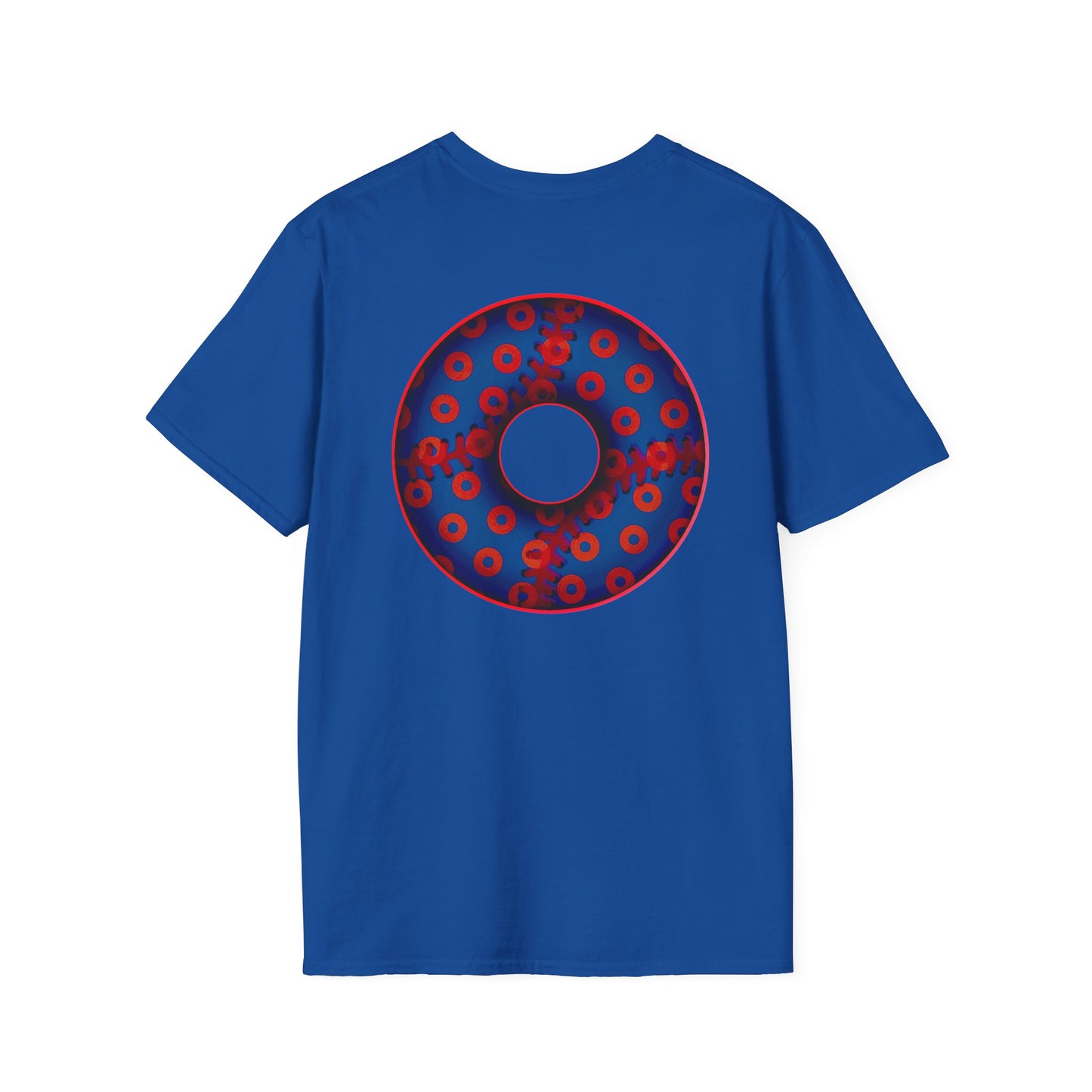 Classic Donut Tee - Unisex Soft-Style - "Phenway Ballpark Donuts" - vivid baseball paradox donut - variant 5