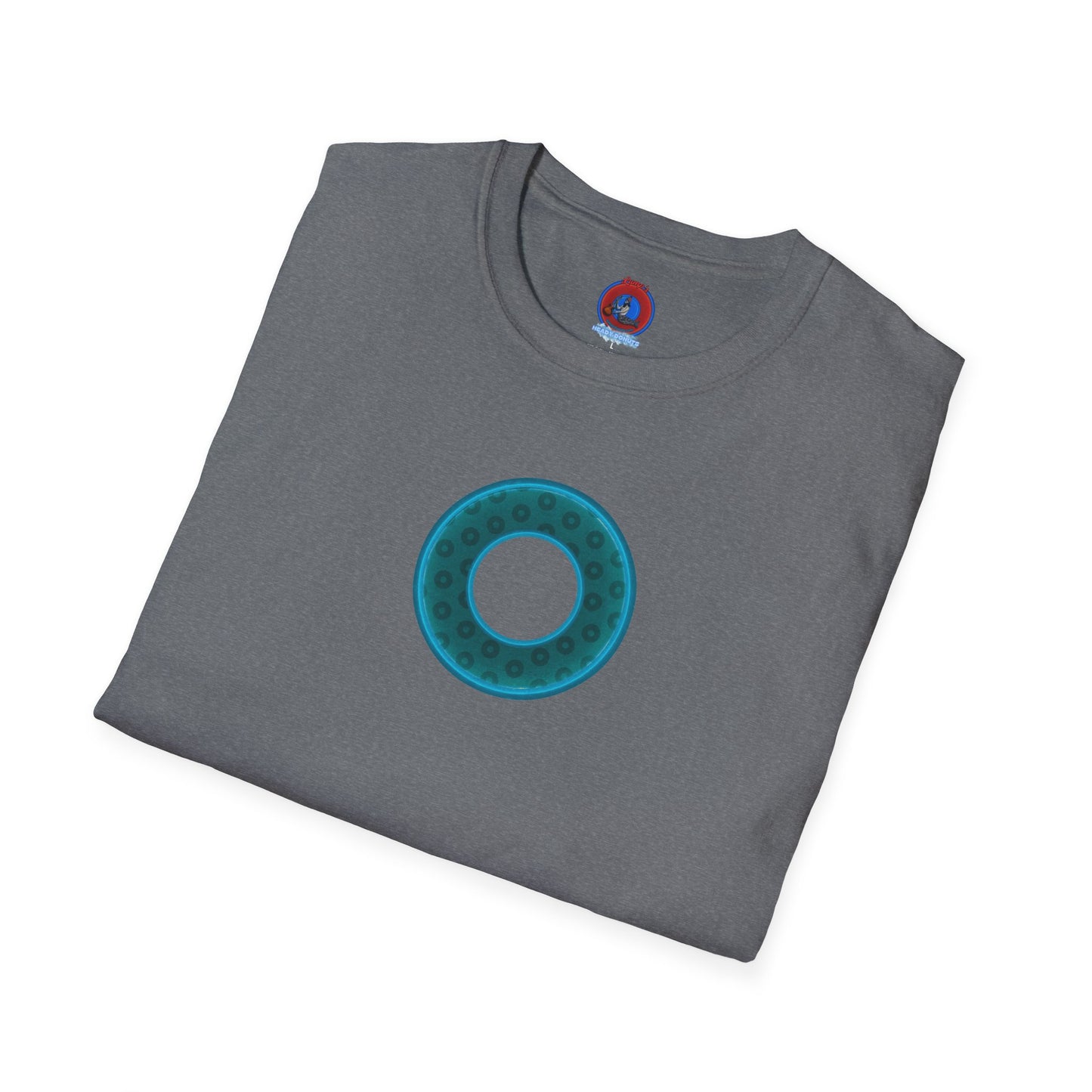 Plain Donuts/Unisex Soft-Style - "Plain Wide Mouthed Paradoxical Donuts" - dark teal/dark teal donuts
