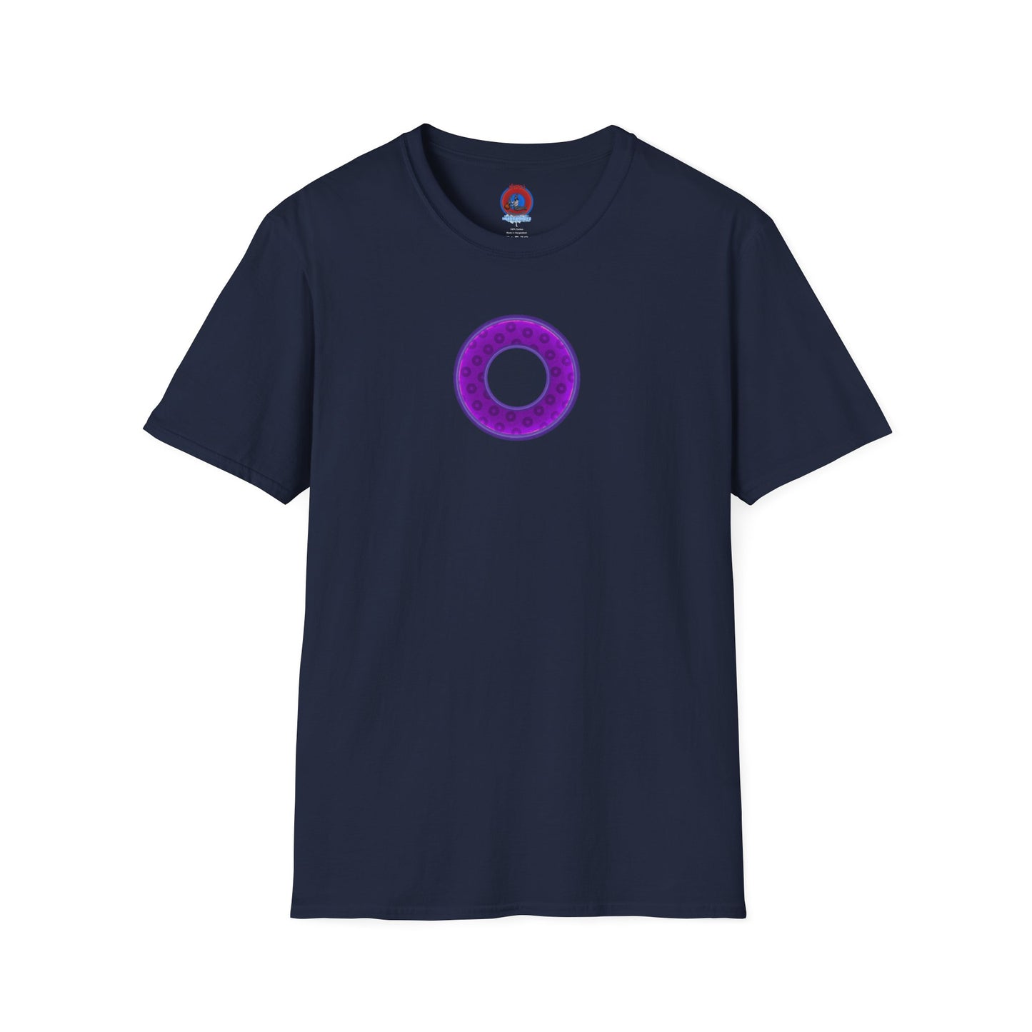 Plain Donuts/Unisex Soft-Style - "Plain Wide Mouthed Paradoxical Donuts" - purple/dark purple donuts