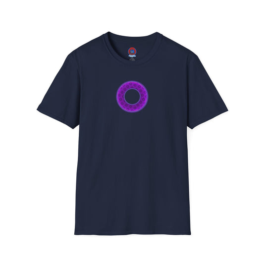 Plain Donuts/Unisex Soft-Style - "Plain Wide Mouthed Paradoxical Donuts" - purple/dark purple donuts