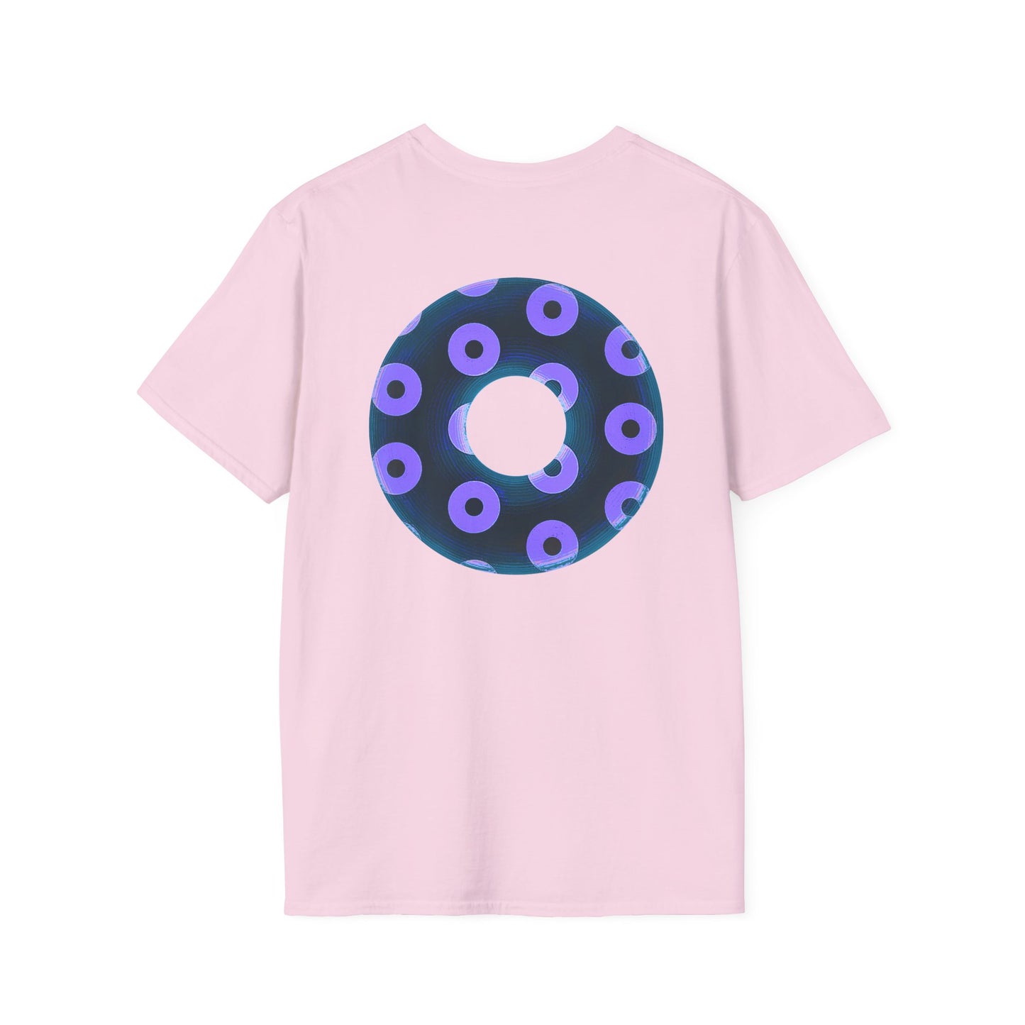 Plain Donuts/Unisex Soft-Style - "Plain Blimpy Paradoxical Donuts" - dark blue/bright purple donuts