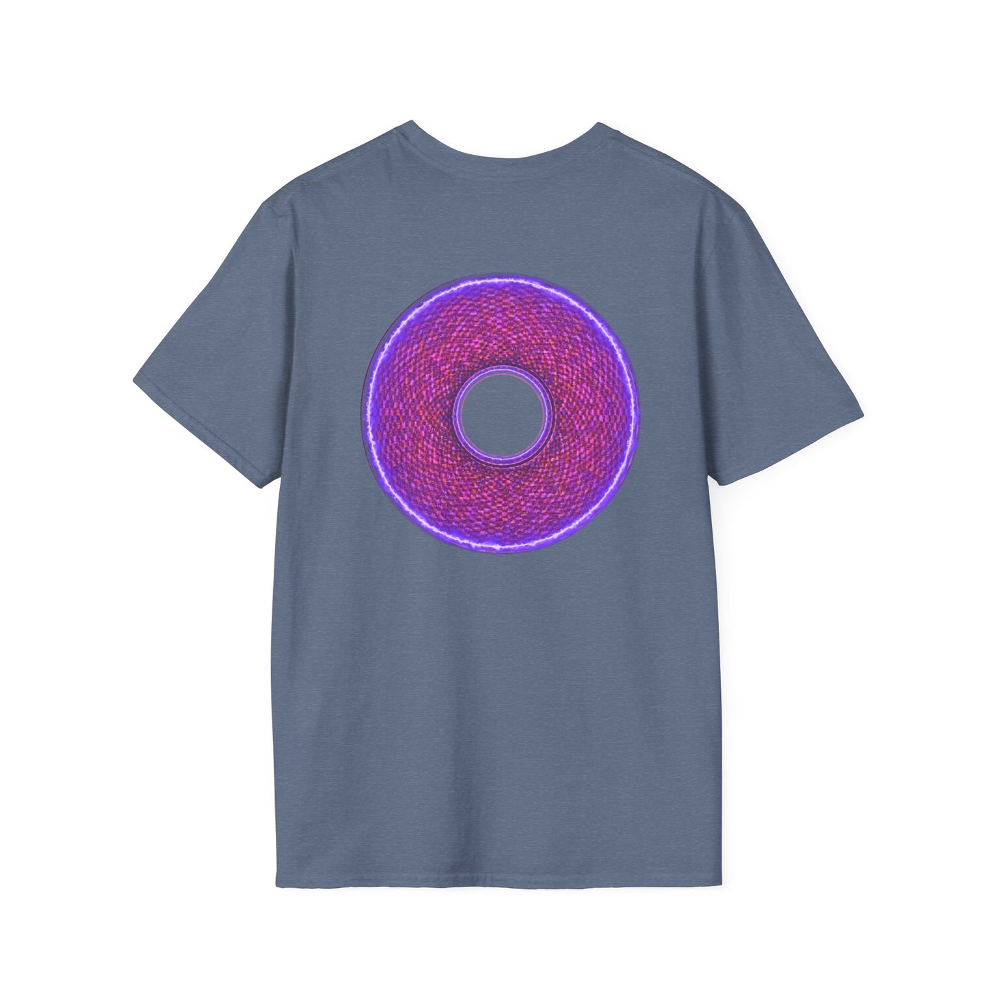 Classic Donut Tee - Unisex Soft-Style - "The Frankenstein Donut - It's Alive! " - series 1.0  - purple-ish donut