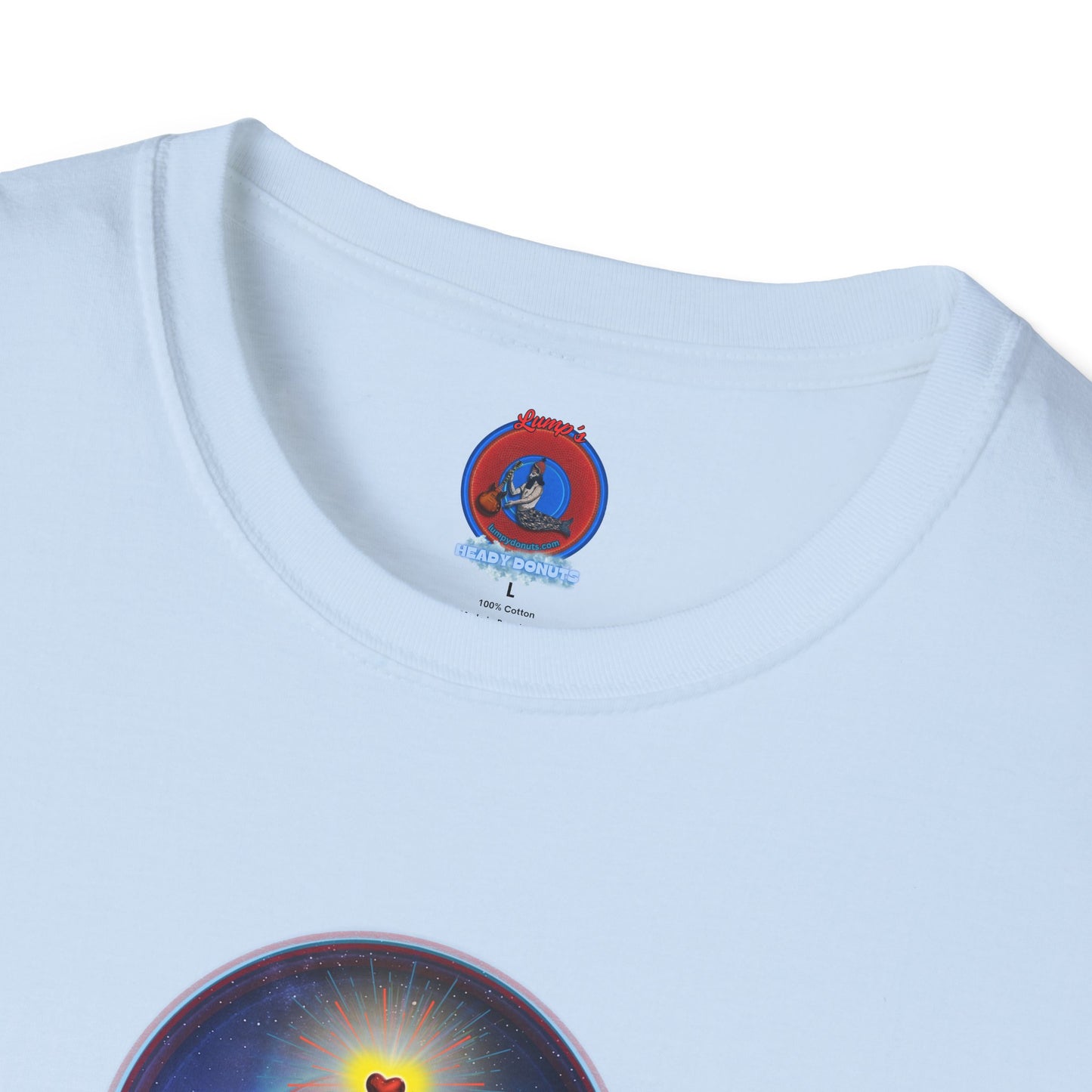 Classic Donut Tee - Unisex Soft-Style - "The Moring Donut' - vivid surreal donut