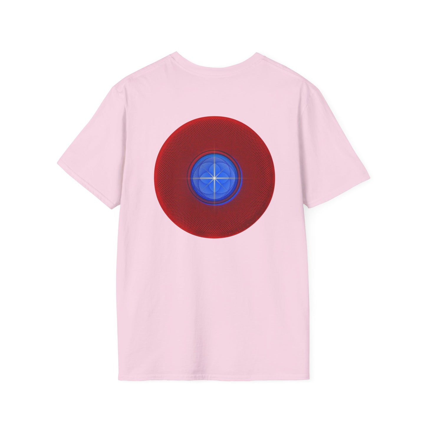 Classic Donut Tee - Unisex Soft-Style - "The Geometrical Donut" - series 1.0 - red donut