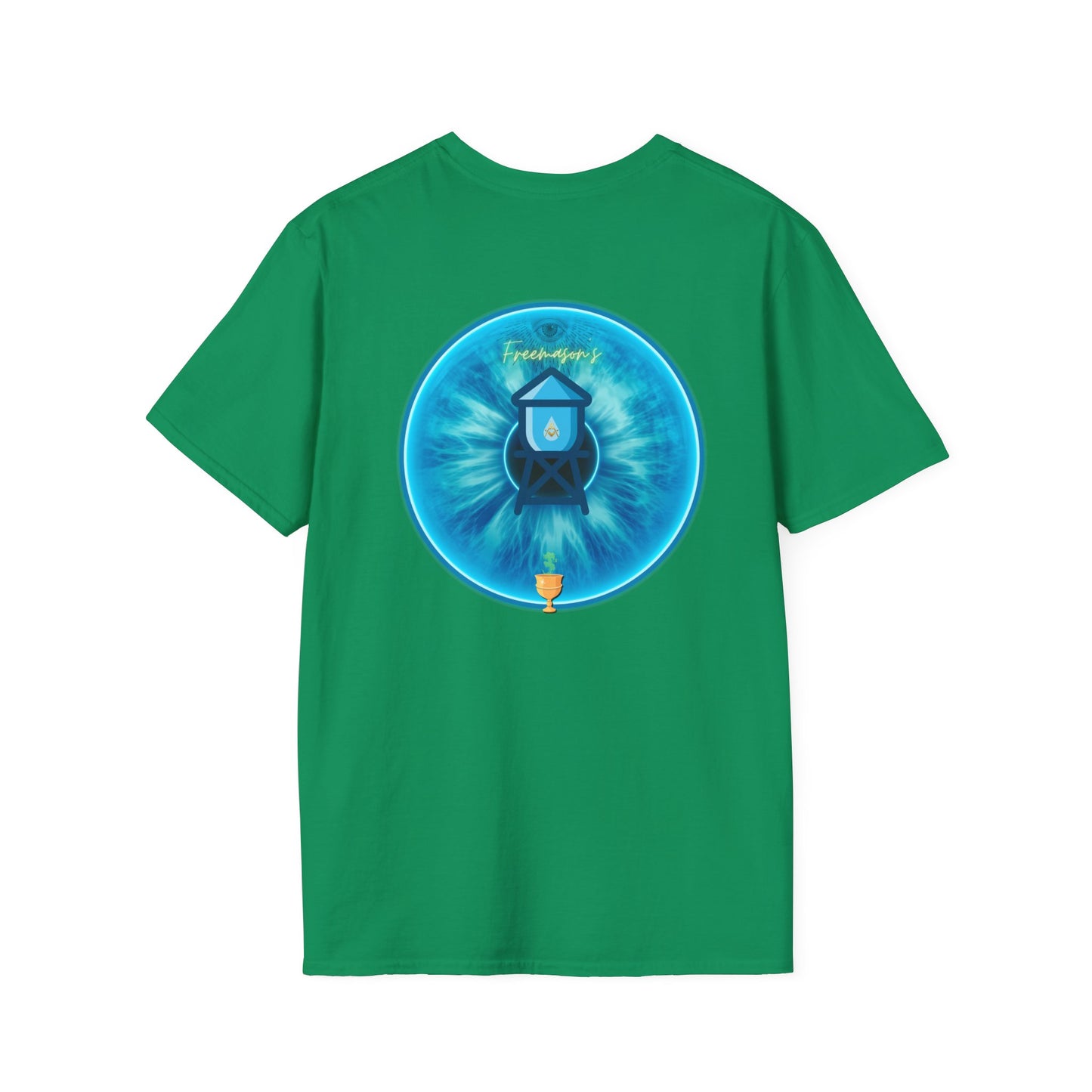 Classic Donut Tee - Unisex Soft-Style - "The Peering Donut of Opacity" - light blue idonut - variant 2