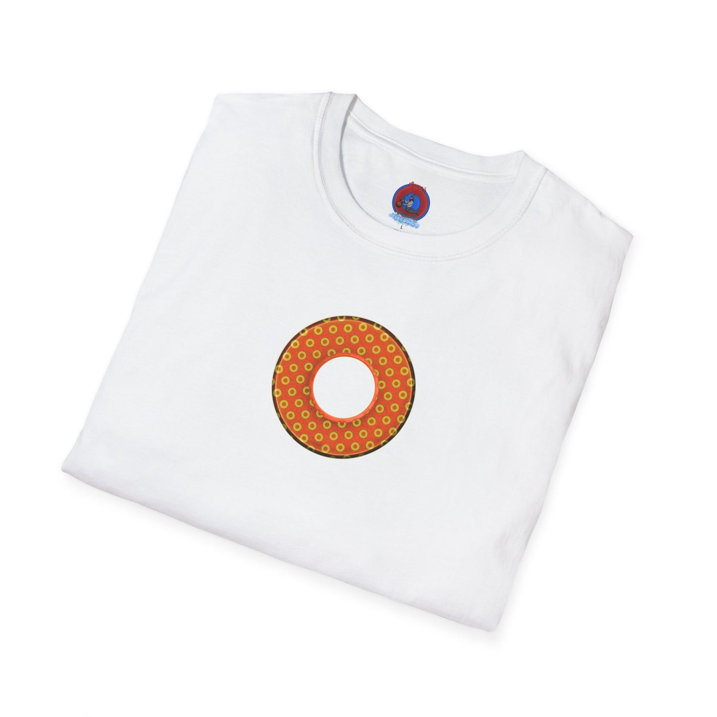 Plain Donuts/Unisex Soft-Style - "Plain Electric Paradoxical Donuts" - gold/orange donuts