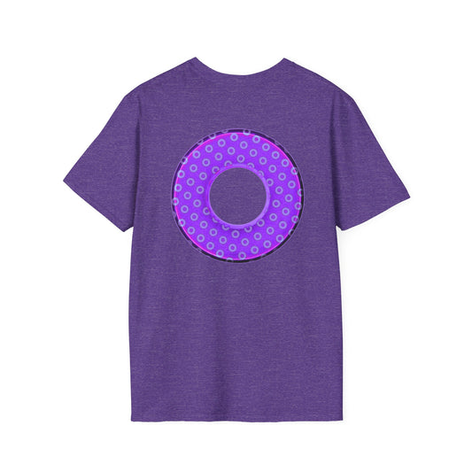 Plain Donuts/Unisex Soft-Style - "Plain Electric Paradoxical Donuts" - bright purple/light purple donuts