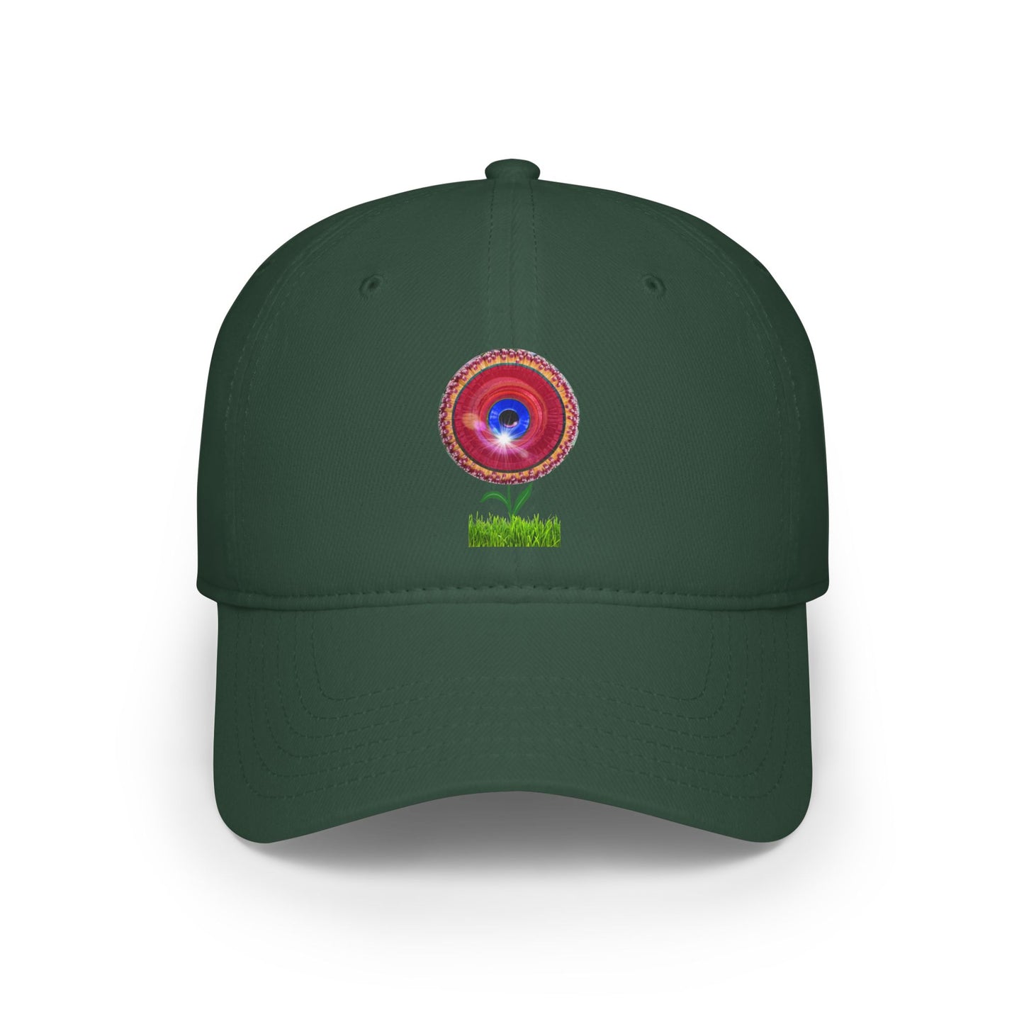 Lumpy Donut Baseball Cap - "Smell the Donuts Outside Cap" - variant 2 - flour donut w/