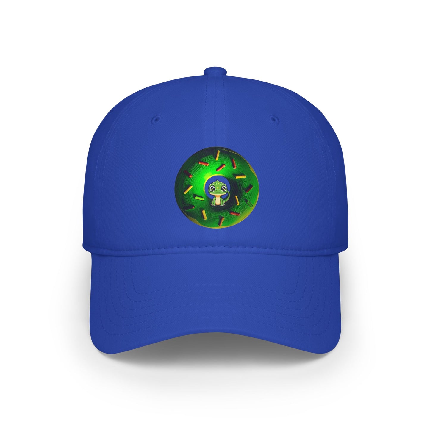 Lumpy Donut Baseball Cap - "Little Baby Rutherford's Donut Hat" - green donut w/sprinkles