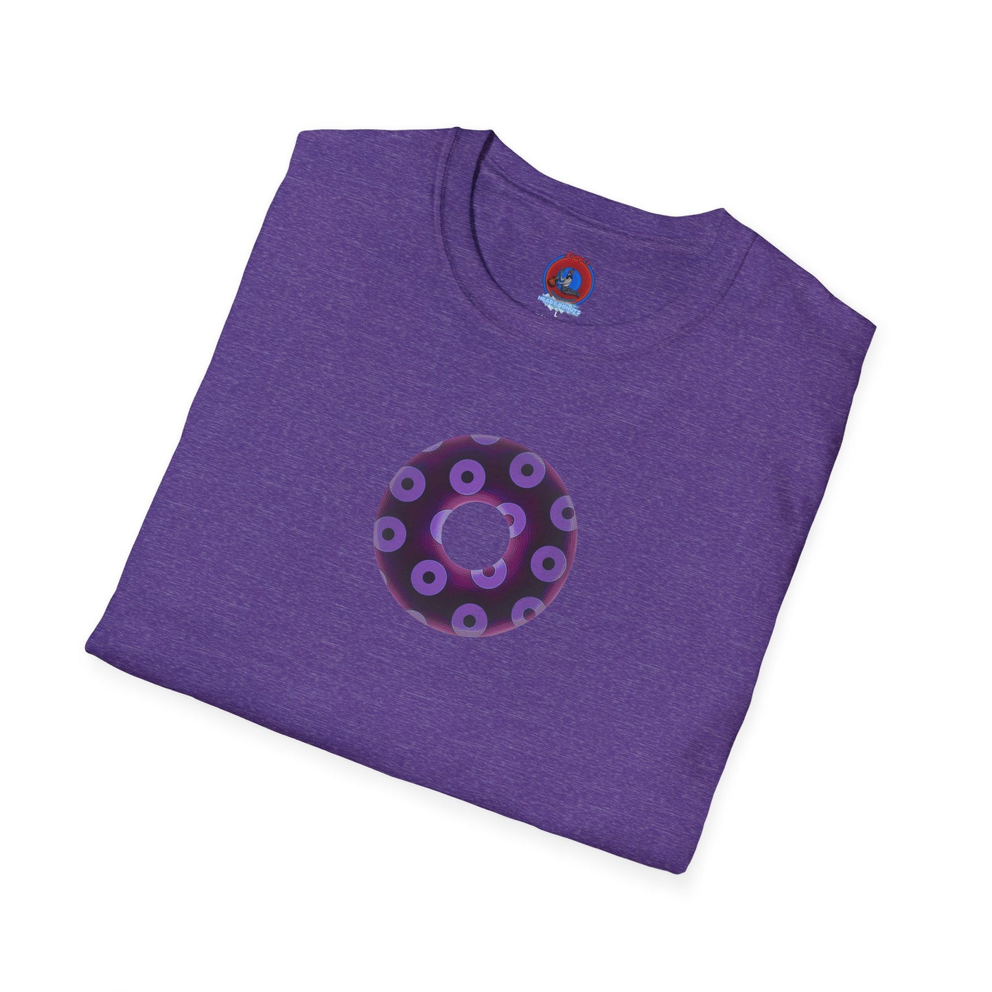 Plain Donuts/Unisex Soft-Style - "Plain Blimpy Paradoxical Donuts" - dark red violet/light purple donuts