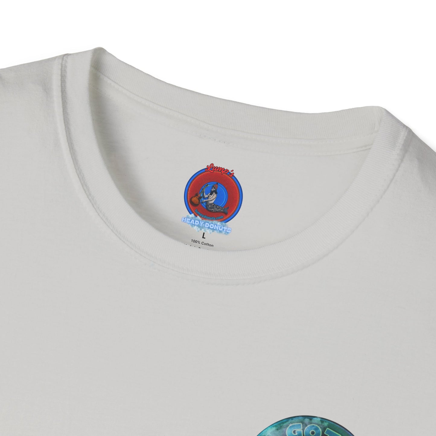 Classic Donut Tee - Unisex Soft-Style - "Gotta Donut?" - series 1.0 - teal donut