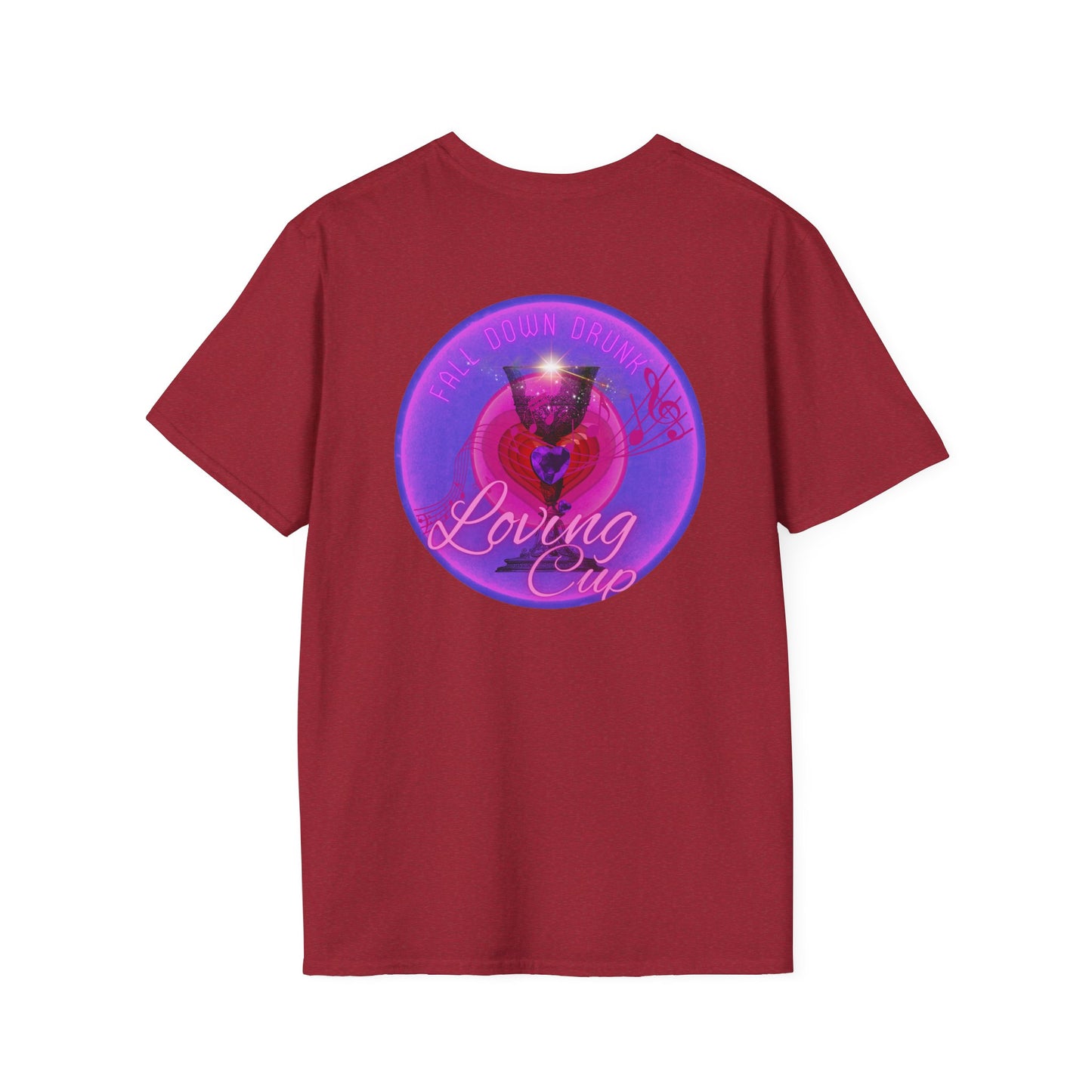 Classic Donut Tee - Unisex Soft-Style - "The Loving Donut" - series 1.0  - pink/purple donut [*Charity Donut]