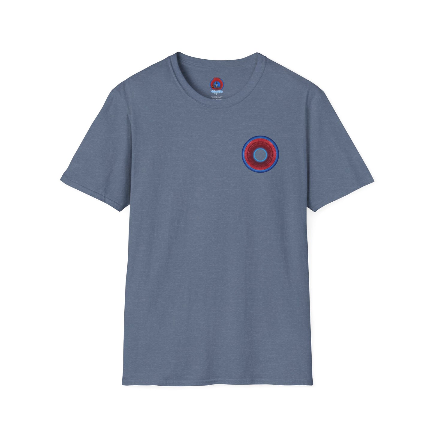 Classic Donut Tee - Unisex Soft-Style - "Homer's Perfect Donut" - series 1.0  - variant 1 - dark blue edging & hole