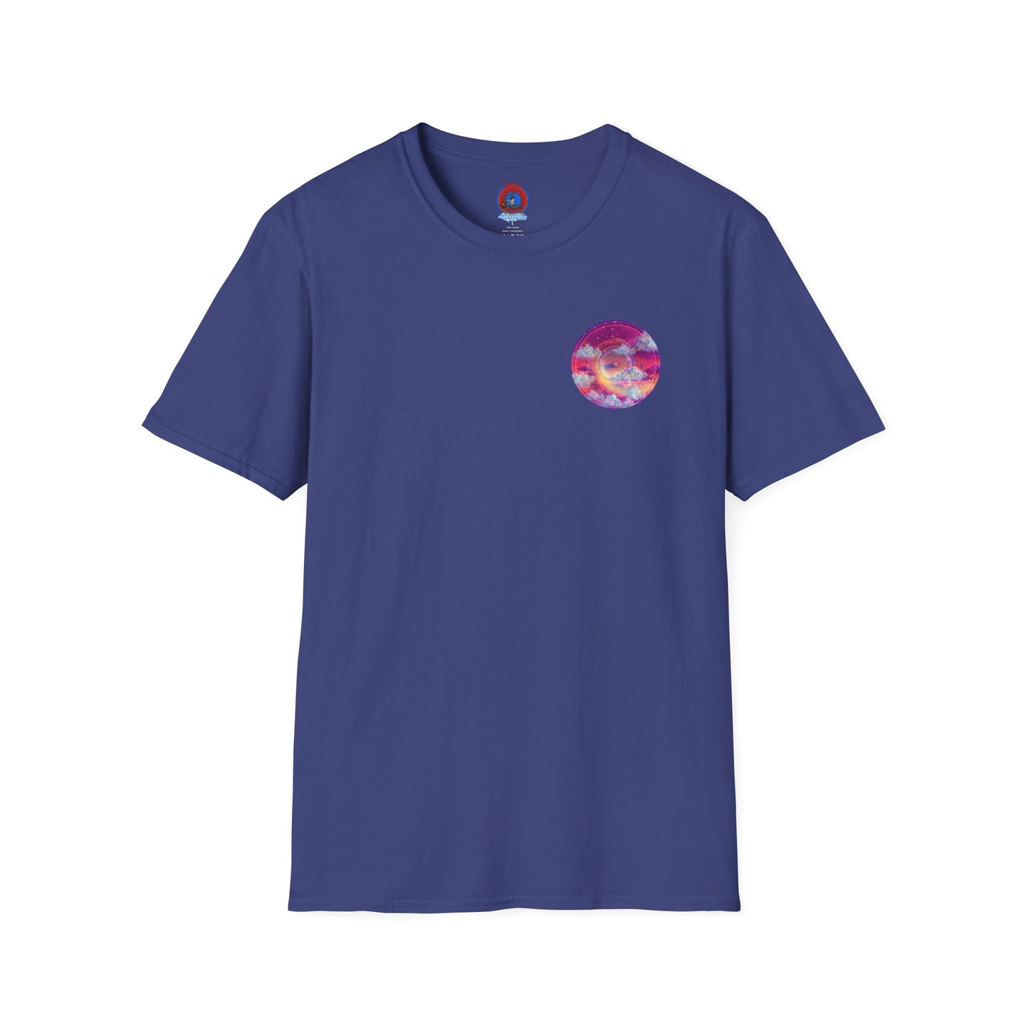 Classic Donut Tee - Unisex Soft-Style - "Pillow Donuts of Cotton" - vivid magenta pic donut