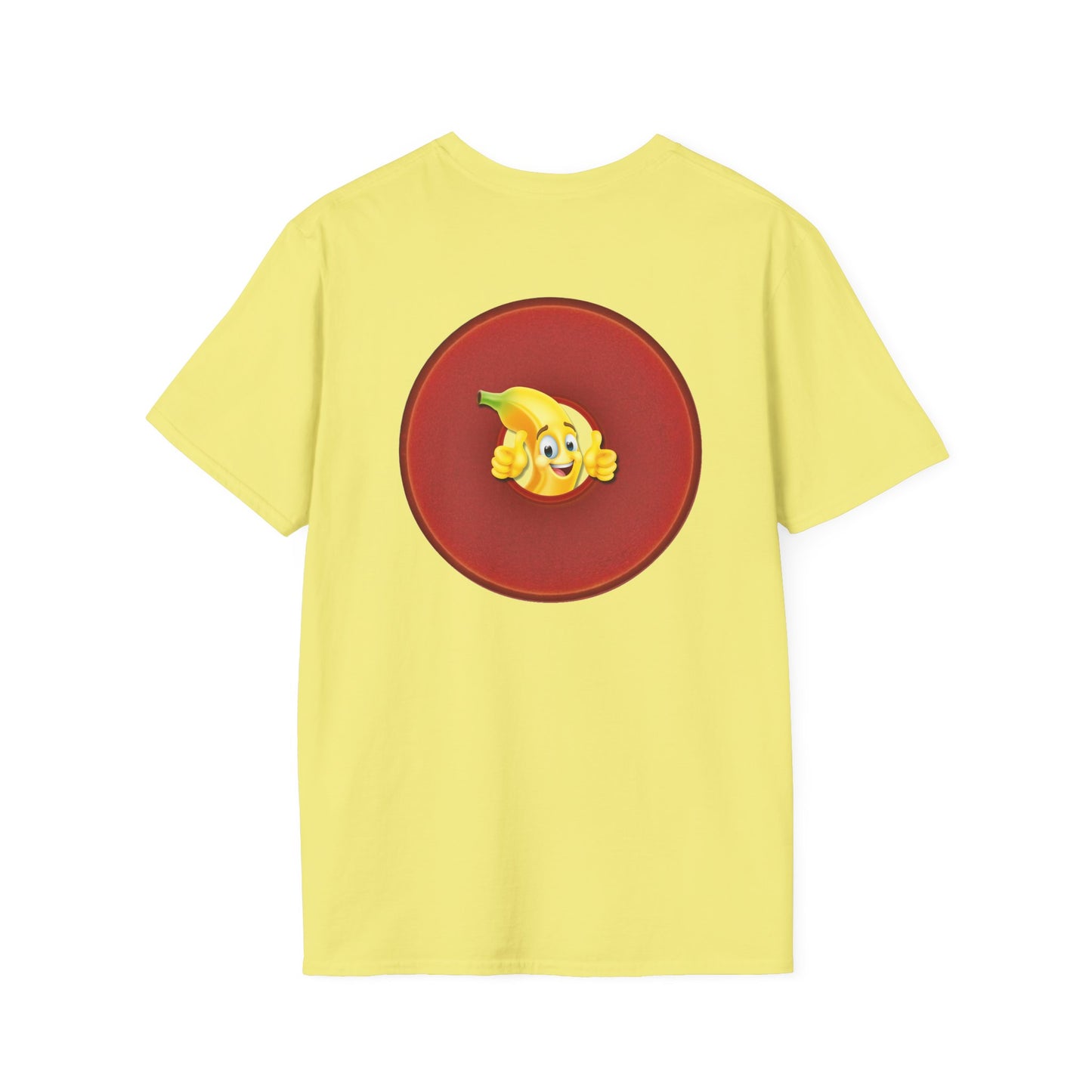Classic Donut Tee - Unisex Soft-Style - "Dis' sheet, it's bananas!" - series 1.0 - variant 2 - red donut