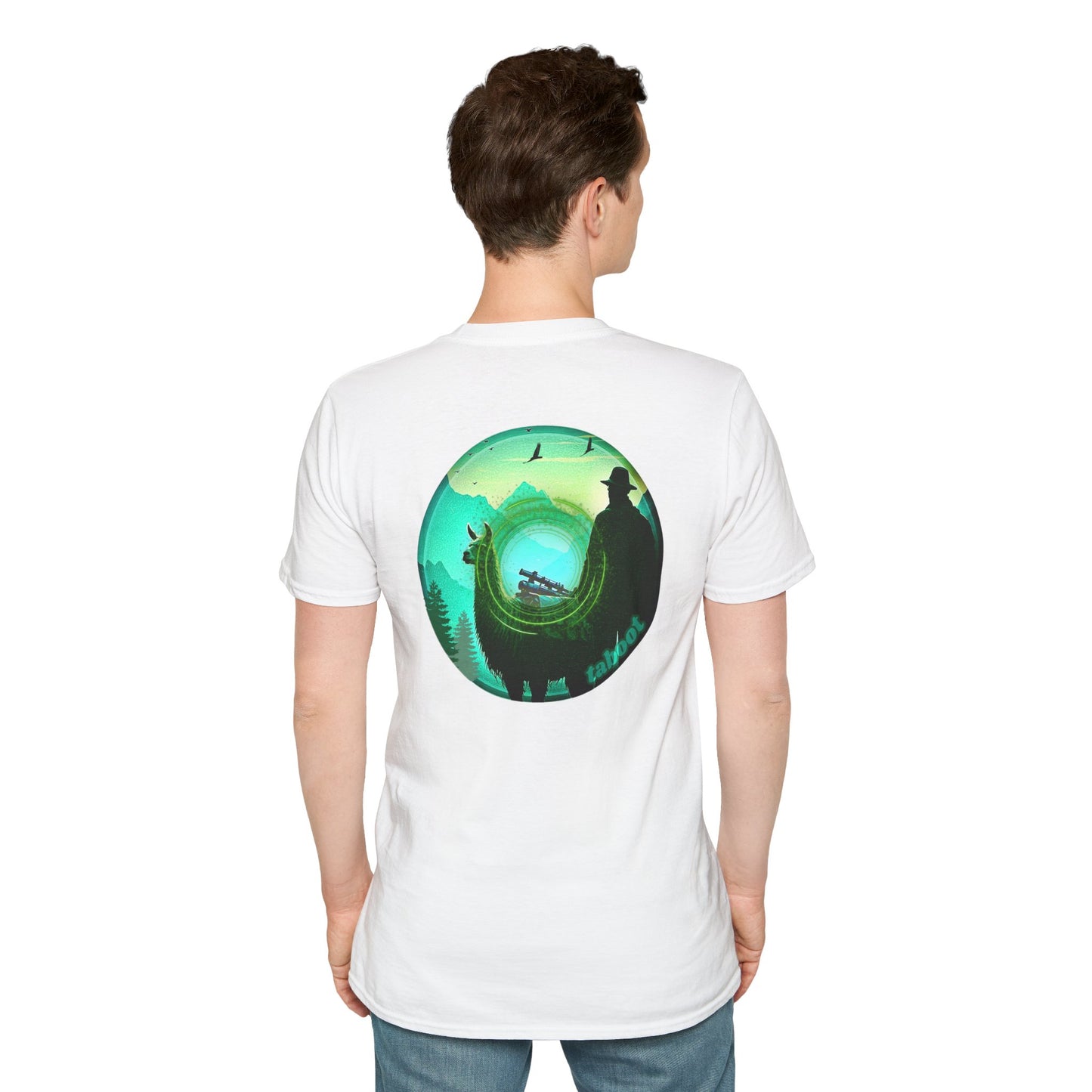 Classic Donut Tee - Unisex Soft-Style - "The Taboo(t) Donut" - green/picture donut