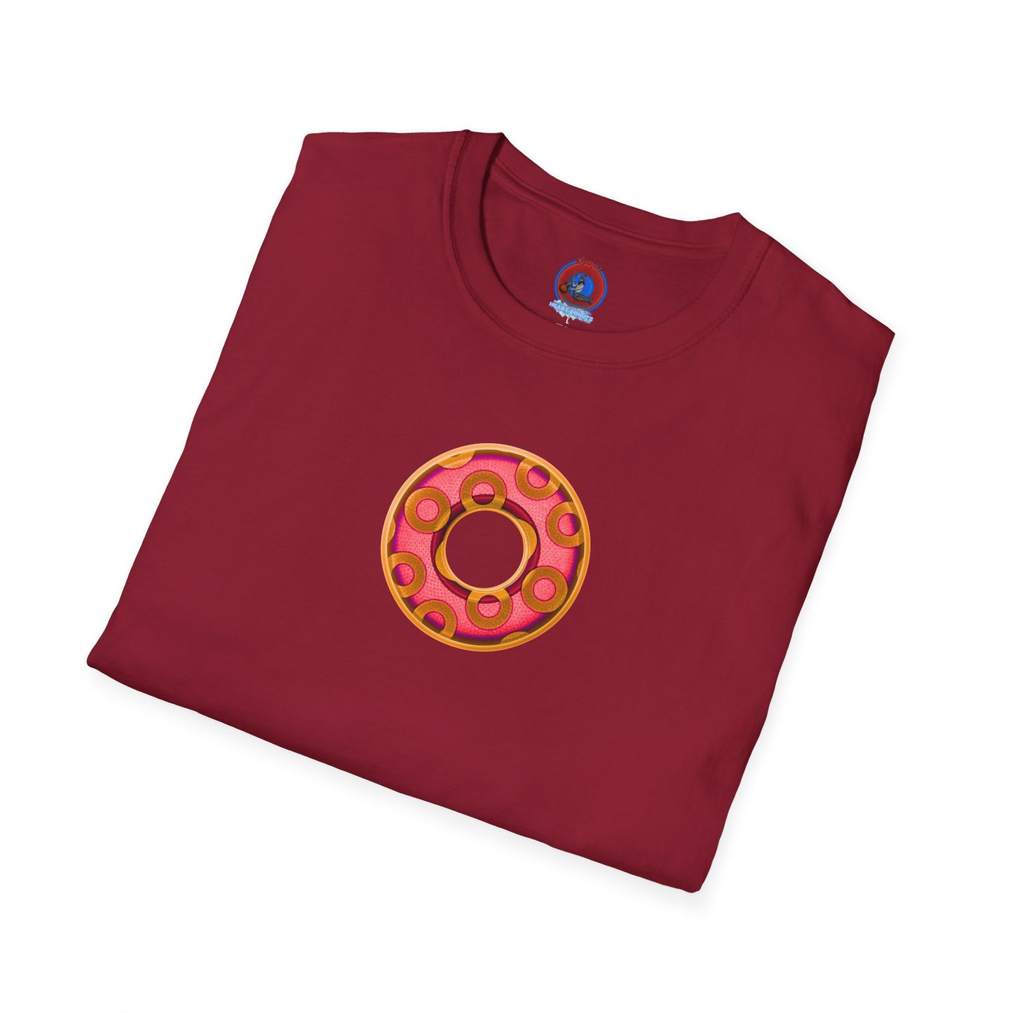 Plain Donuts/Unisex Soft-Style - "Plain Rustic Paradoxical Donuts" - rose/gold donuts