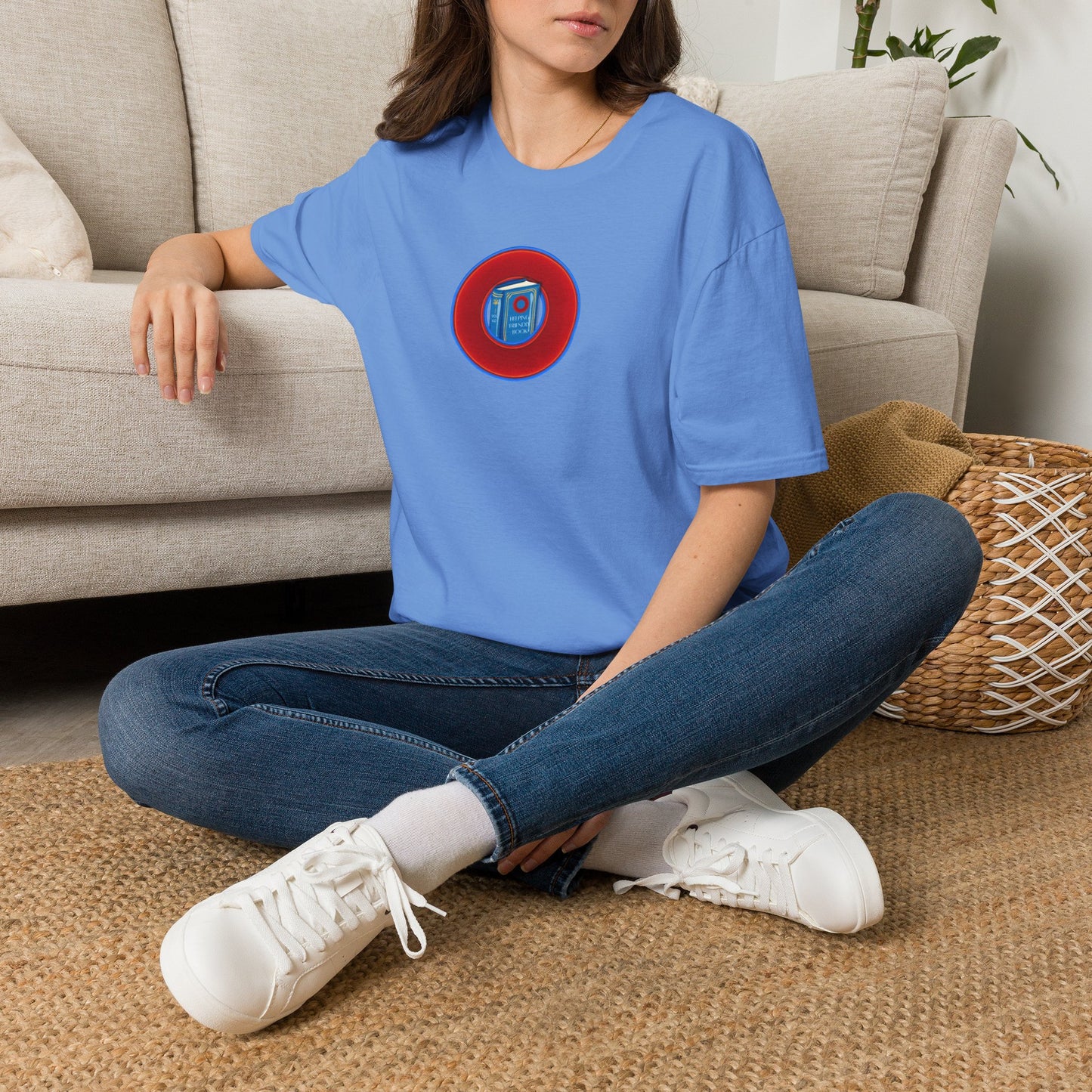 Classic Donut Tee - Unisex Soft-Style - "Helping Phriendly Donut Tee" - vivid red donut - variant 1